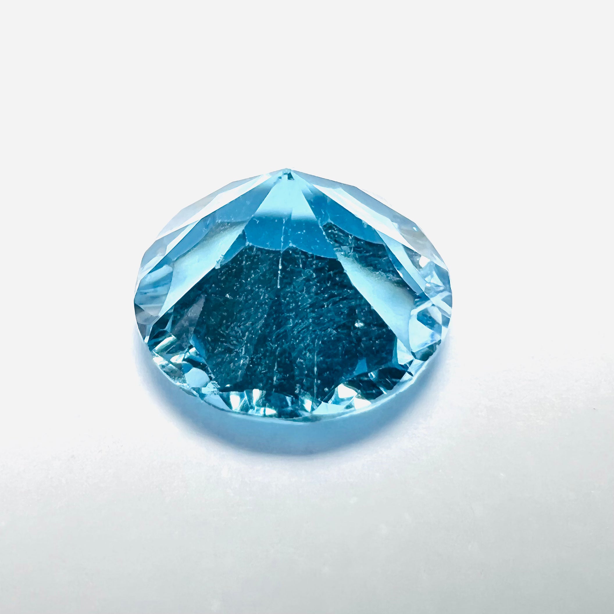 2.88CTW Loose Natural Round Cut Topaz 9x5.6mm Earth mined Gemstone
