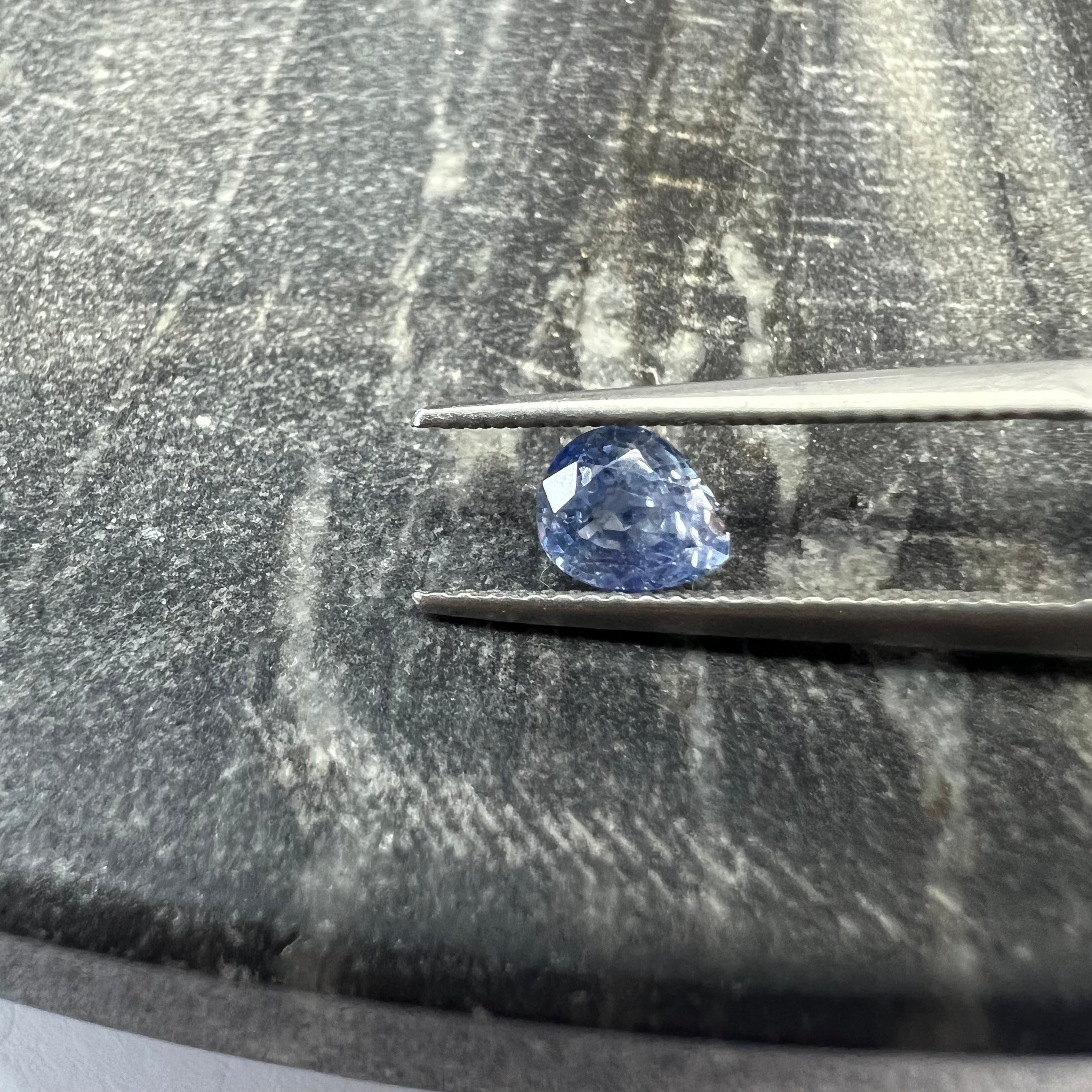 .91CTW Loose Pear Shape Sapphire 6.06x5.1x3.65mm Earth mined Gemstone