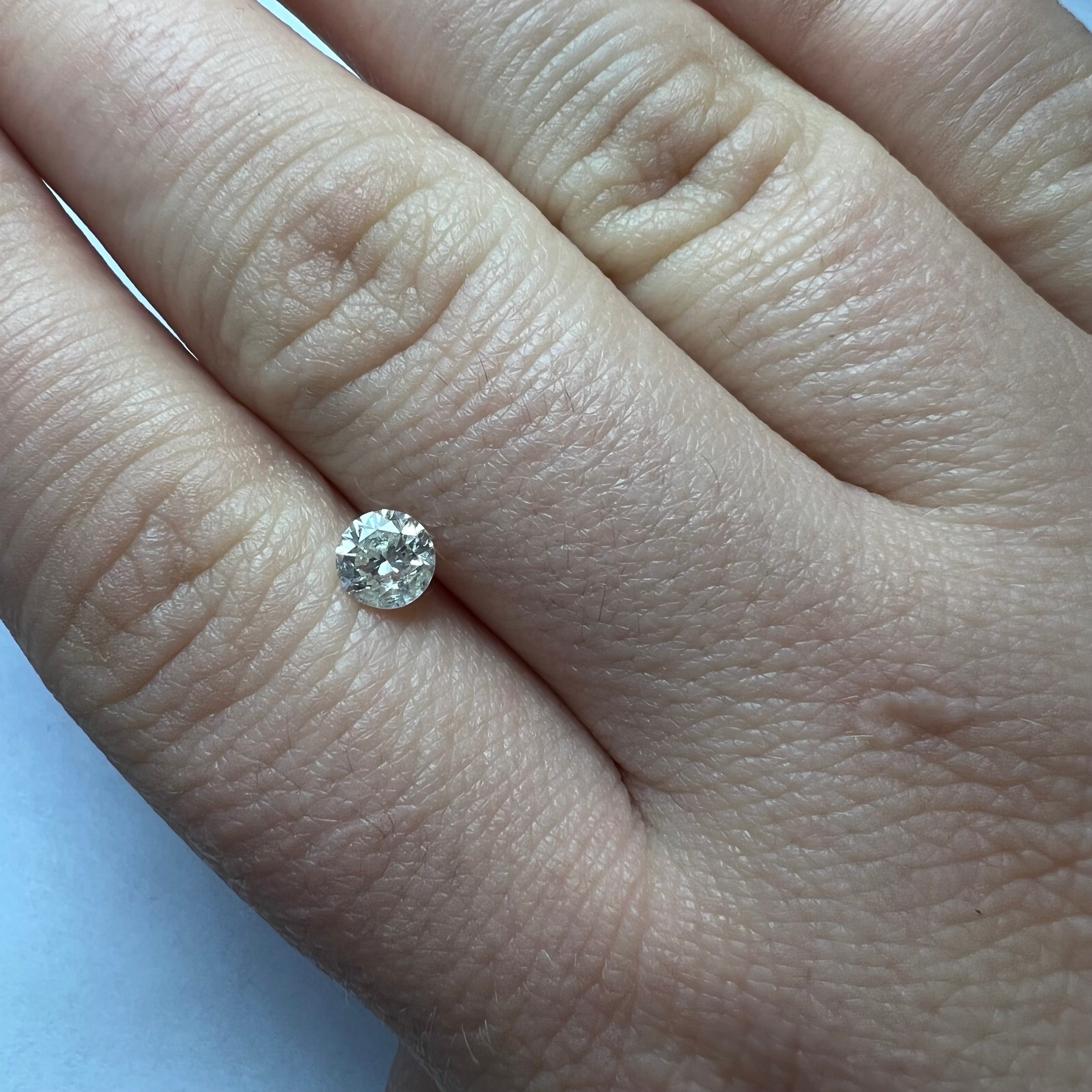 .57CT Brilliant Round Diamond L SI2 5.07x3.36mm natural Earth mined