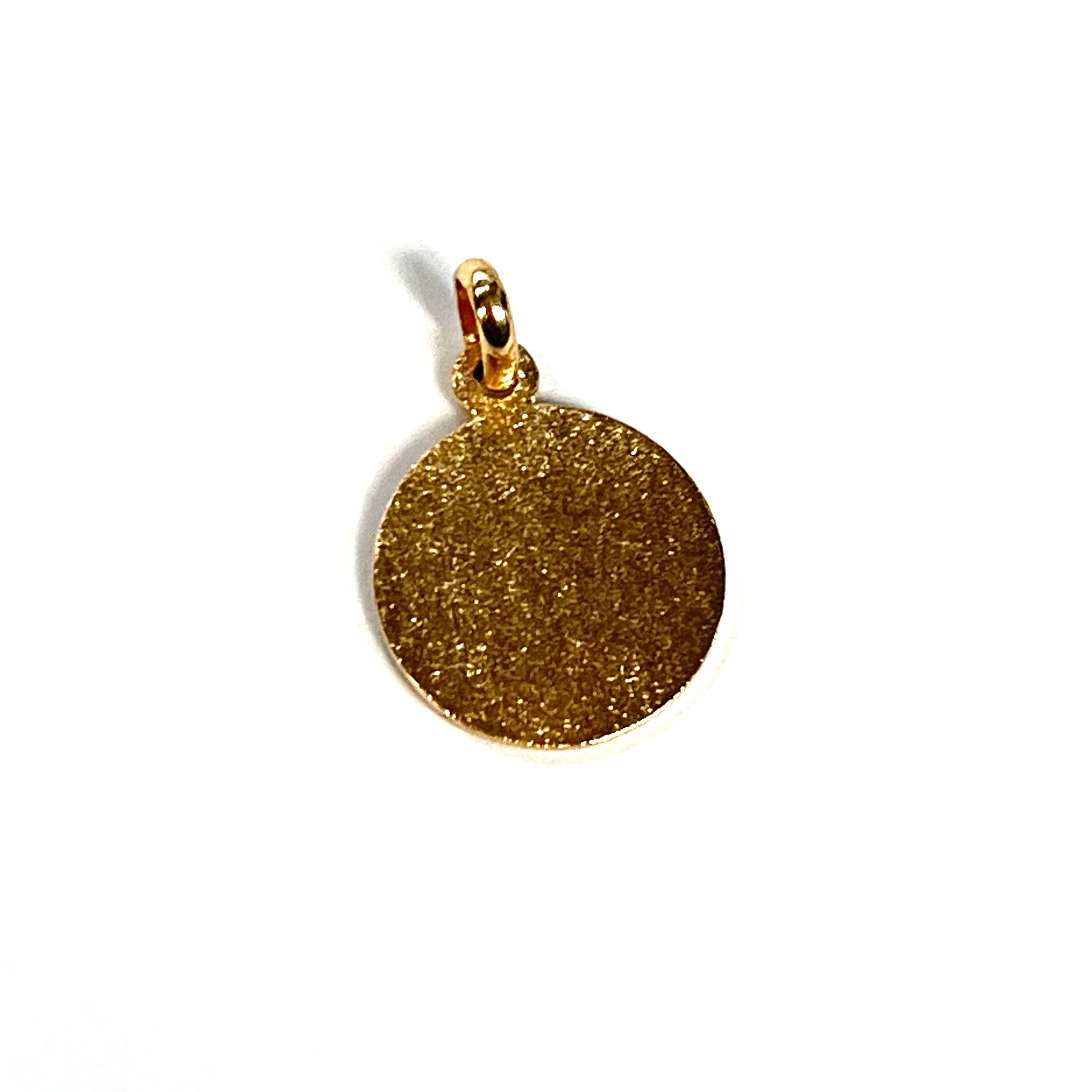 14K Yellow Gold Scorpio Horoscope Charm Pendant .67"