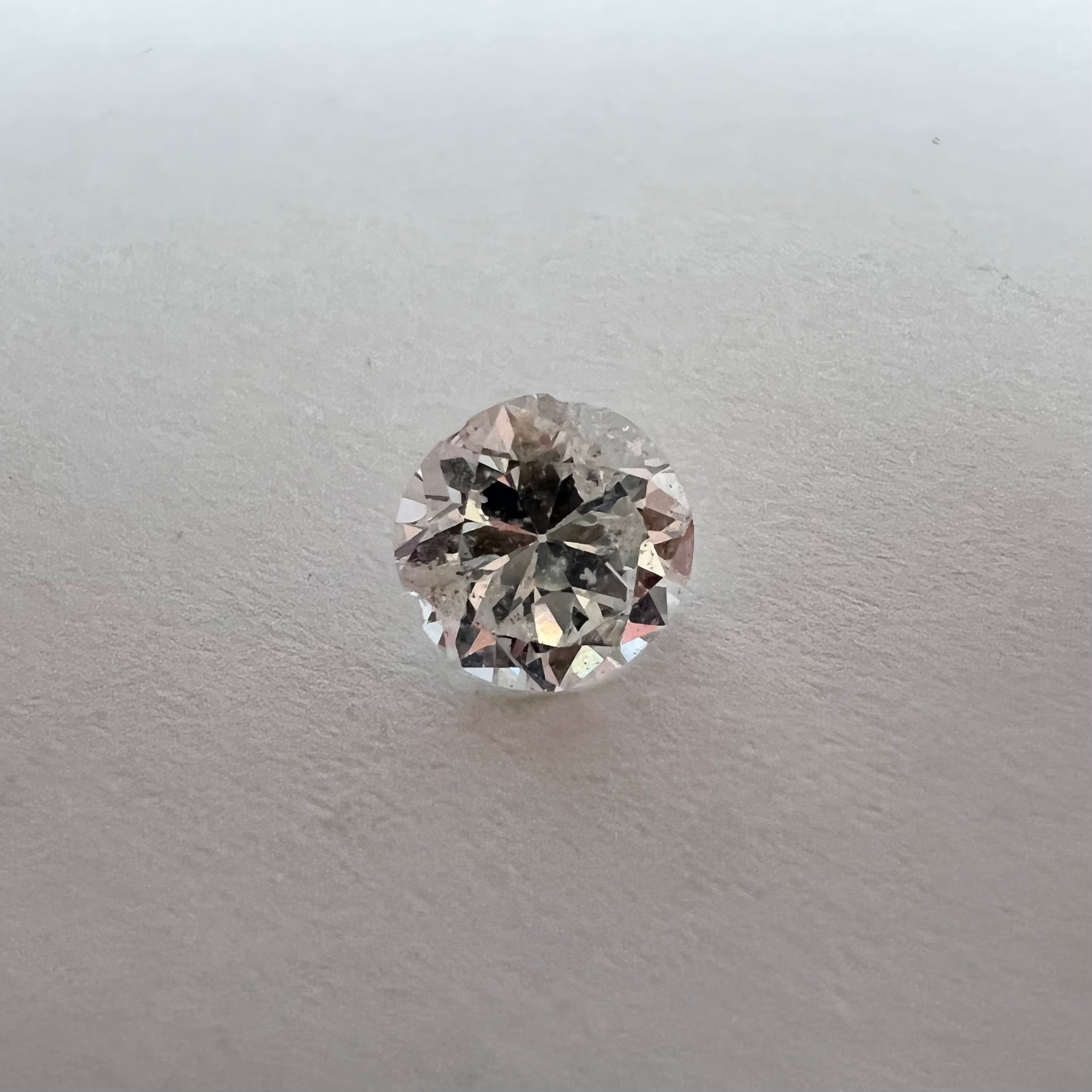 .46CT Old Mine Cut Diamond H I1 4.85x3.07mm Natural Earth mined