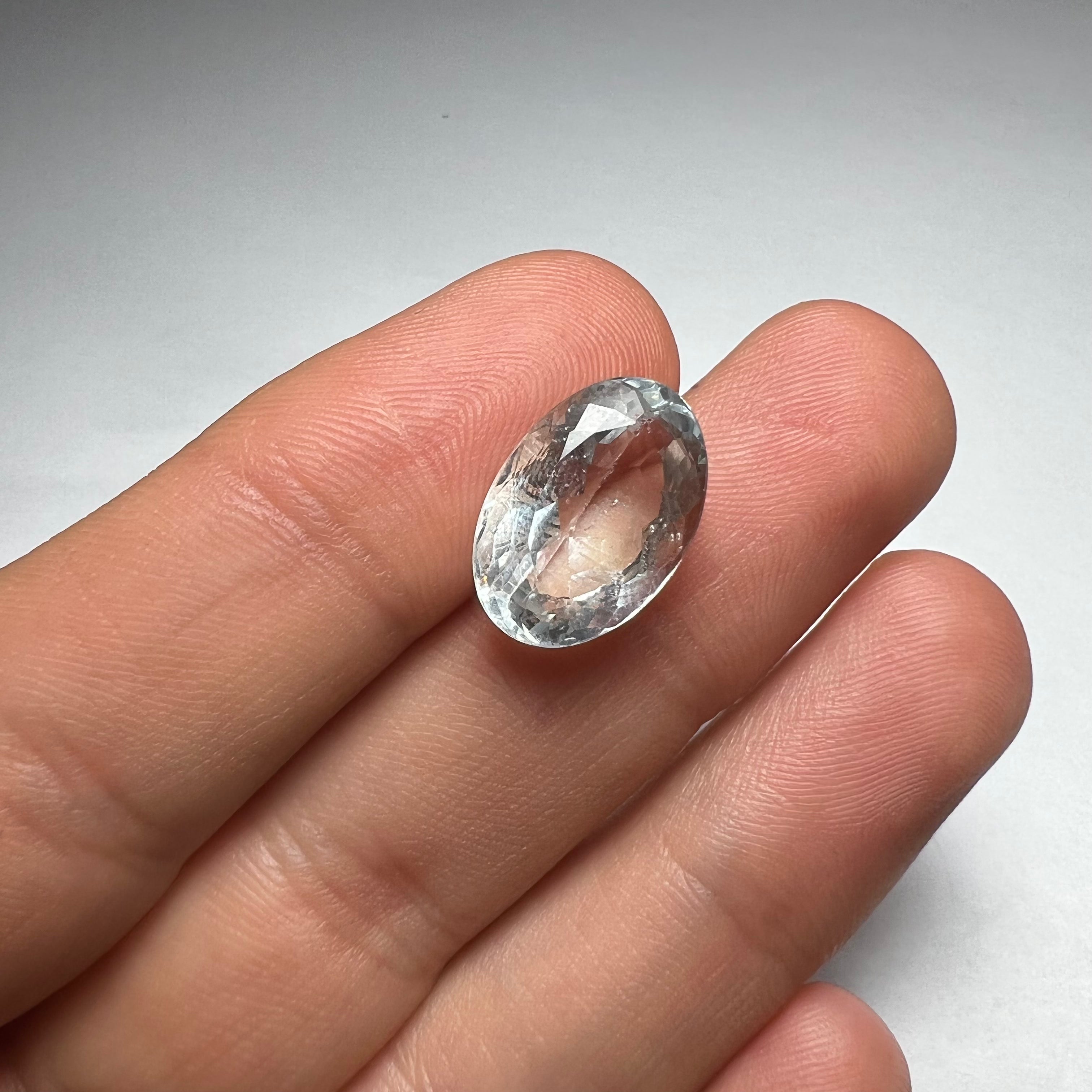 7.3CTW Loose Natural Aquamarine 15x10x6mm Earth mined Gemstone