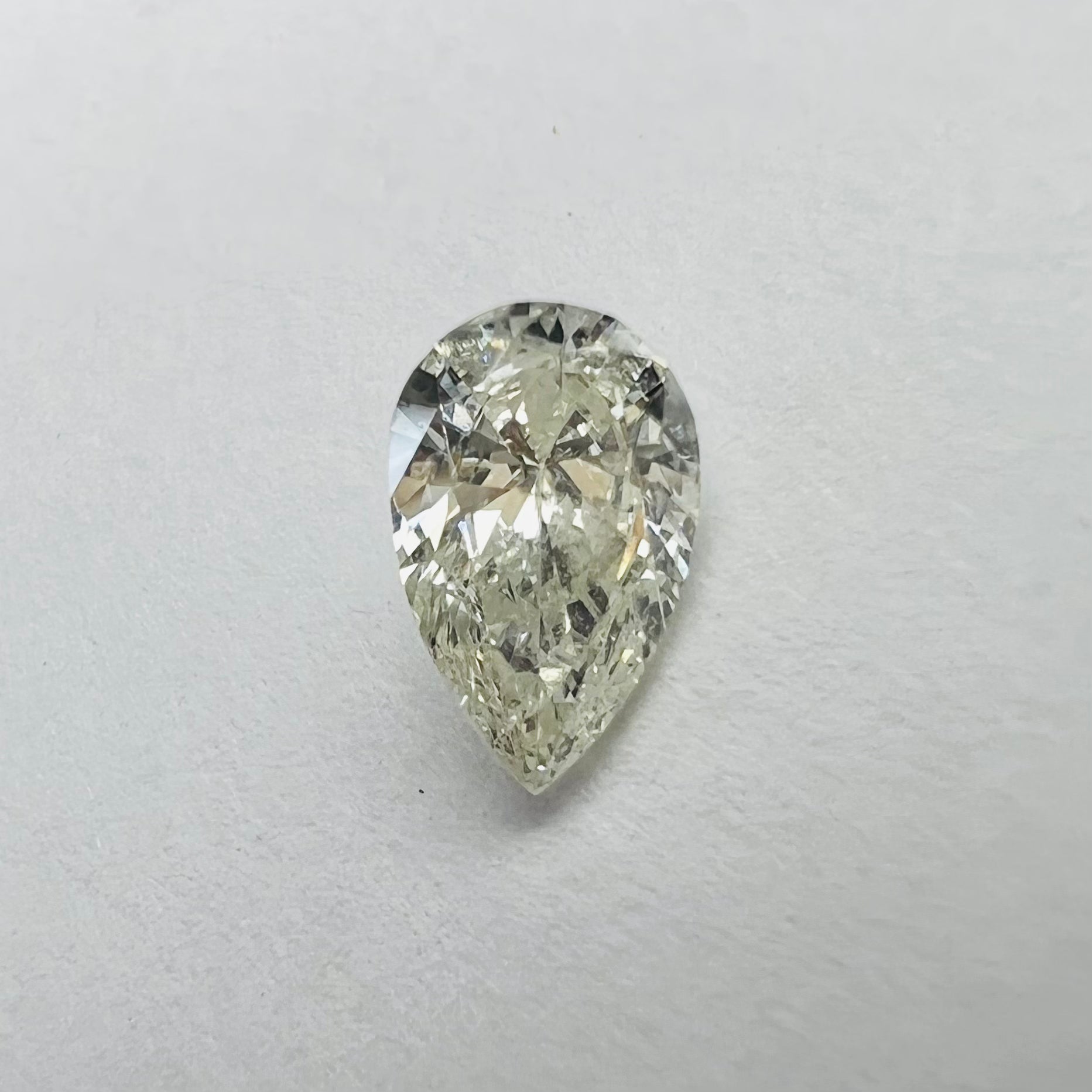 .39CT Pear Brilliant Diamond K SI2 6.32x4.03x2.35mm Natural Earth mined