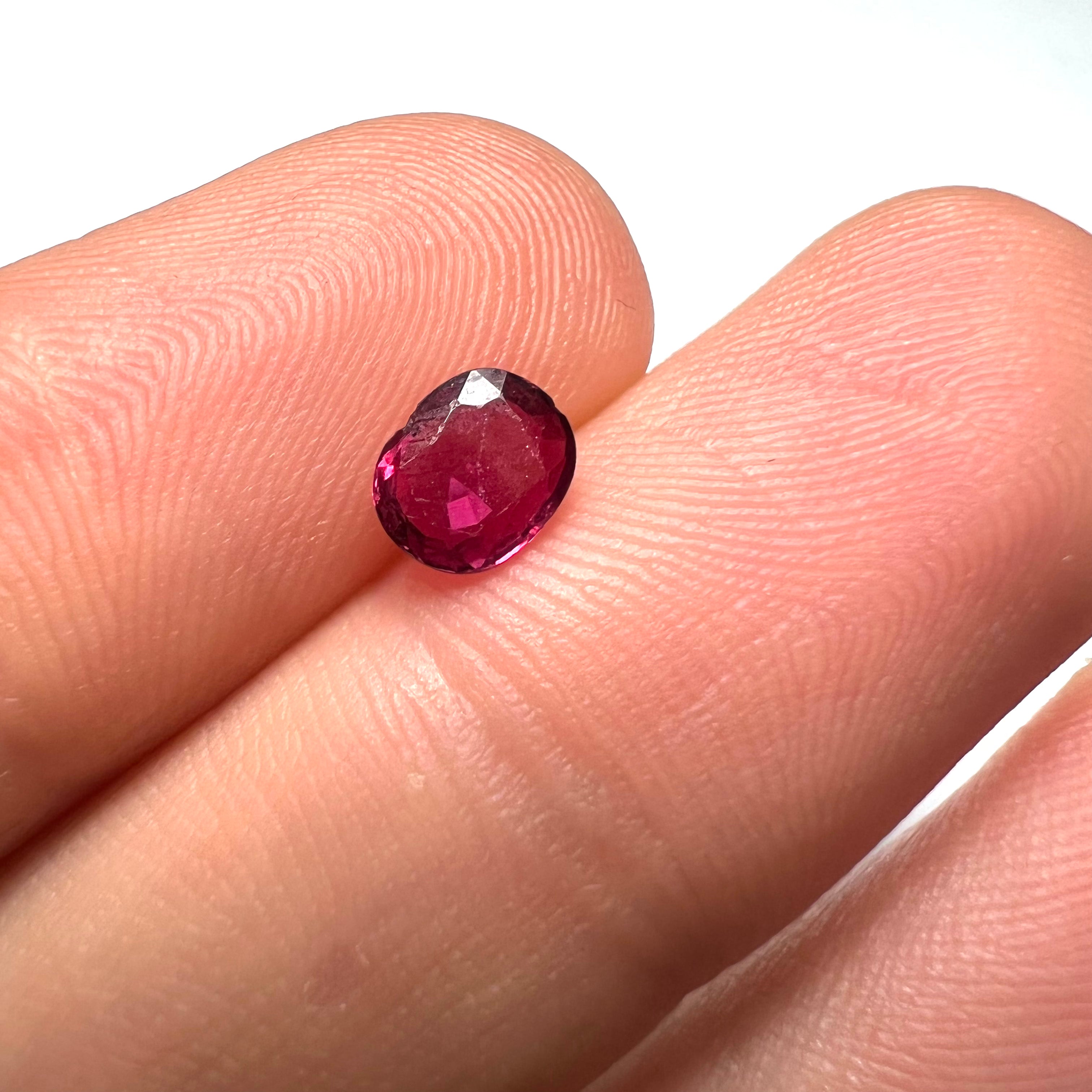 .71CT Loose Natural Oval Ruby 6x5x1.5mm Earth mined Gemstone