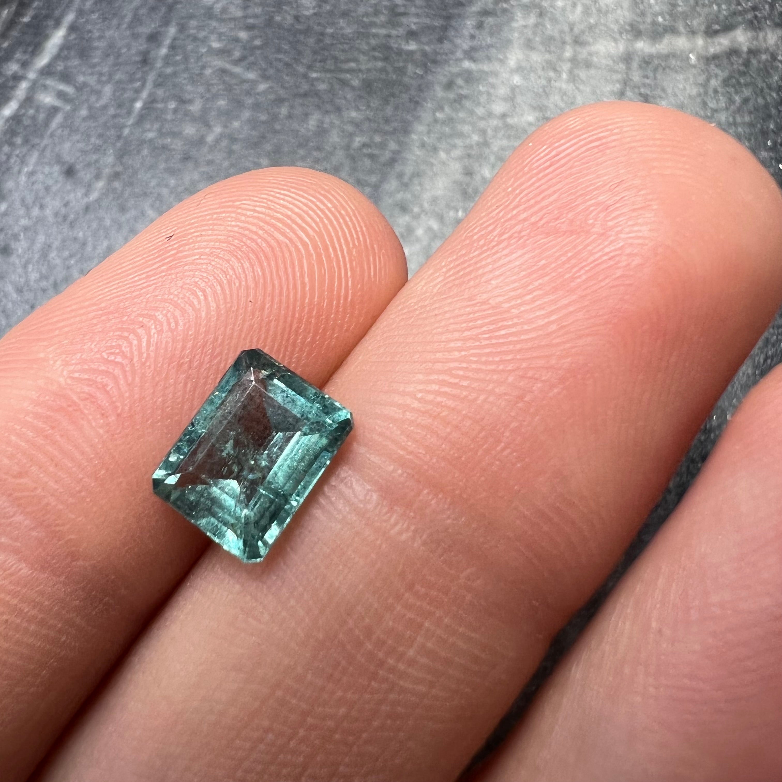 1.69CTW Natural Emerald Cut Tourmaline 8.33x6.40mm Earth mined Gemstone