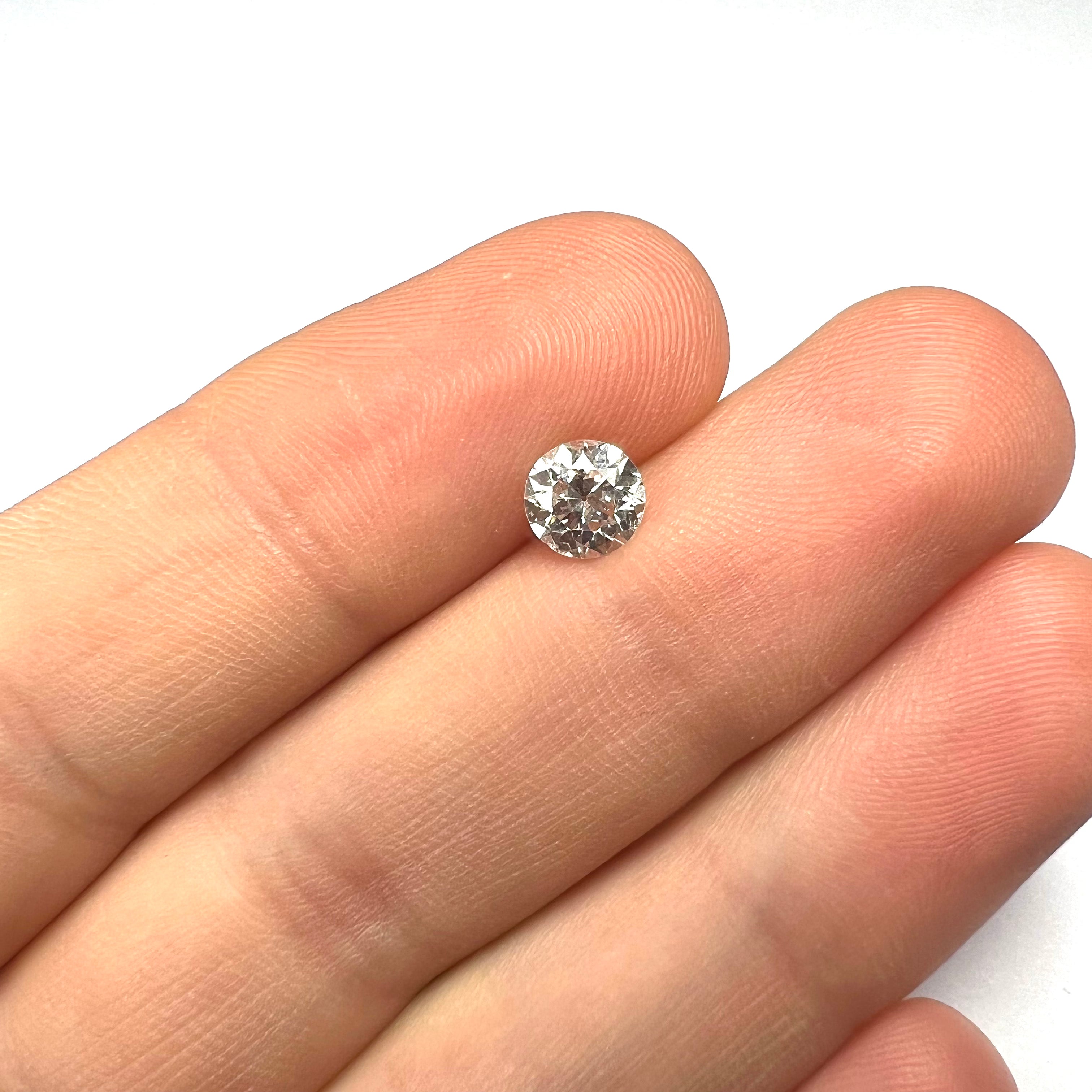 .83CT Circular Brilliant Diamond F I1 5.87x5.99x3.78mm Natural Earth mined