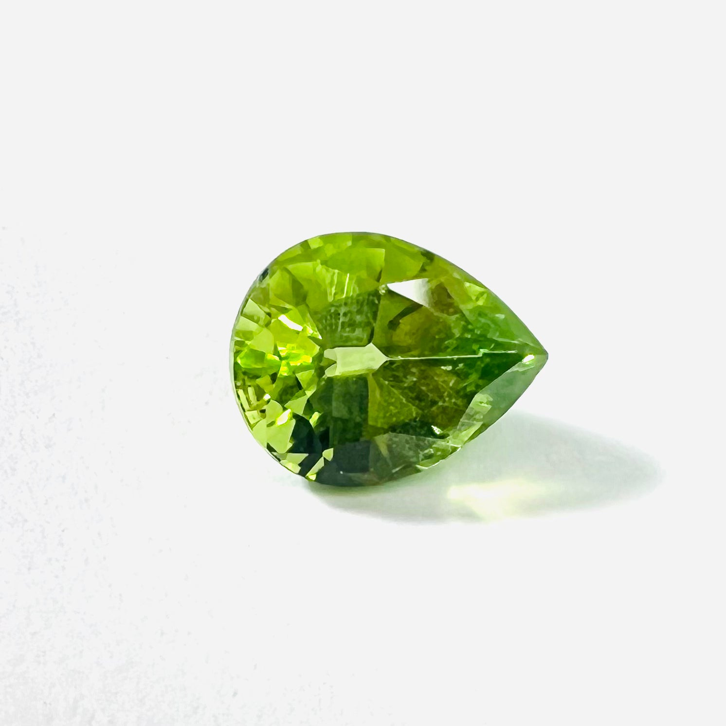 1.41 Loose Natural Pear Cut Peridot 8.06x6.20x4.48mm Earth mined Gemstone