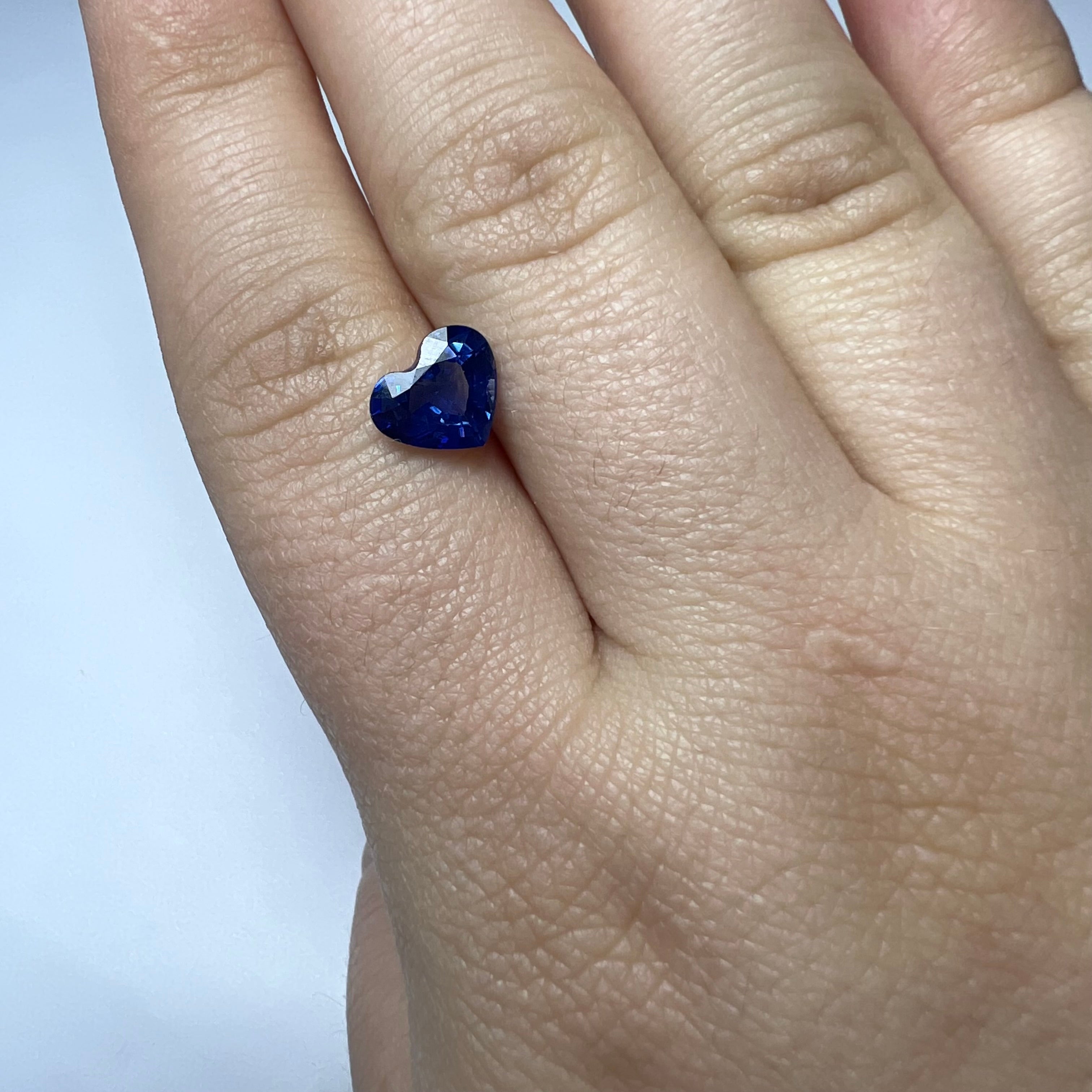 2.15CT Loose Natural Sapphire Brilliant Cut Heart Shape 7.56x8.94x4.25mm