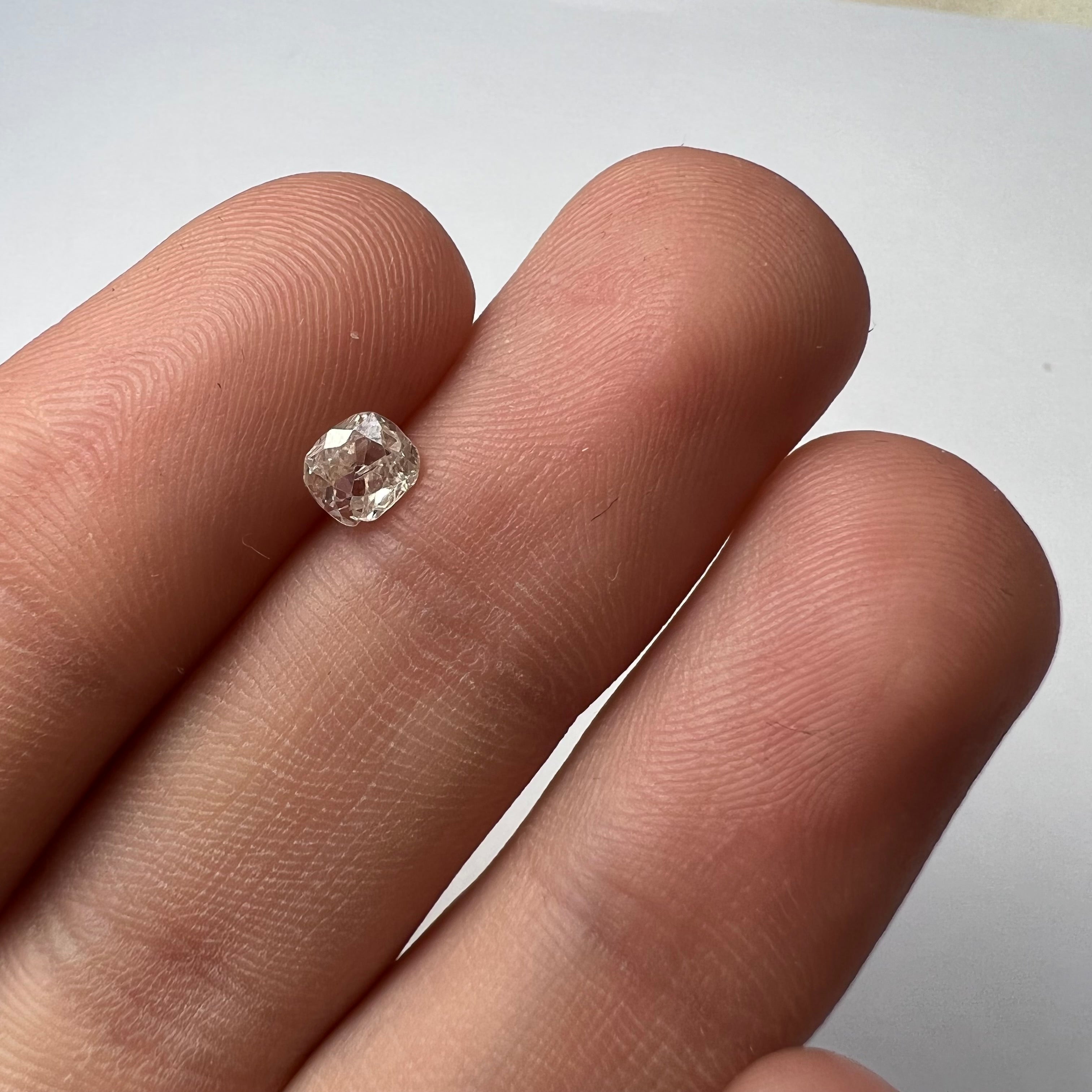 .34CT Cushion Cut Diamond K I1 4.82x4.17x1.98mm Natural Earth mined