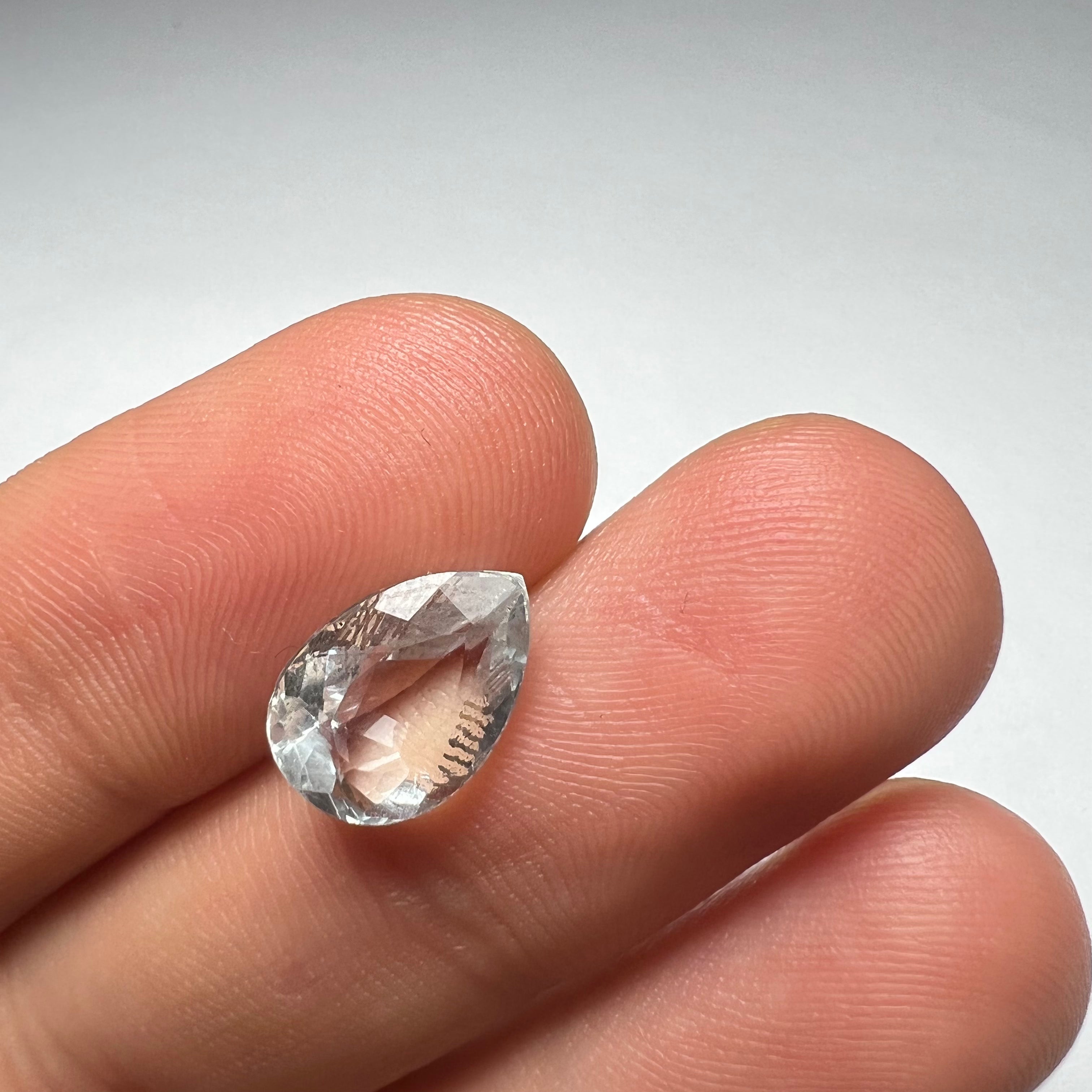 3CTW Loose Natural Aquamarine 12x8x5mm Earth mined Gemstone