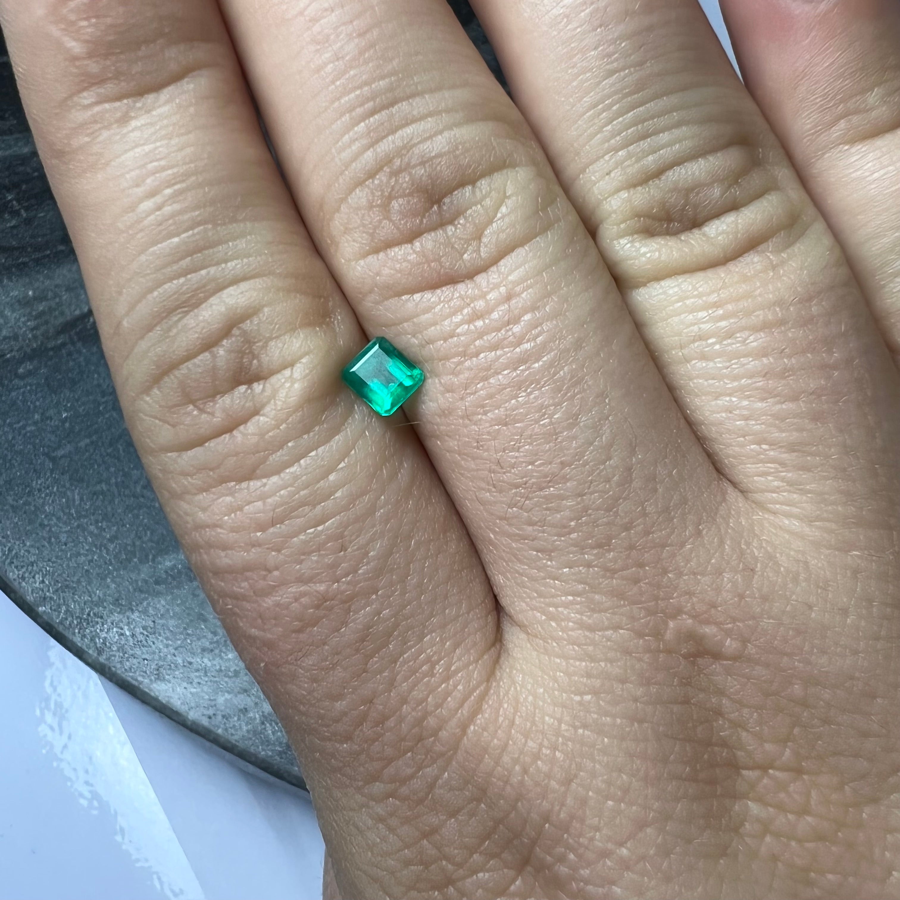 .47CT Loose Natural Colombian Emerald Square Shape 4.91x4.38x3.03mm