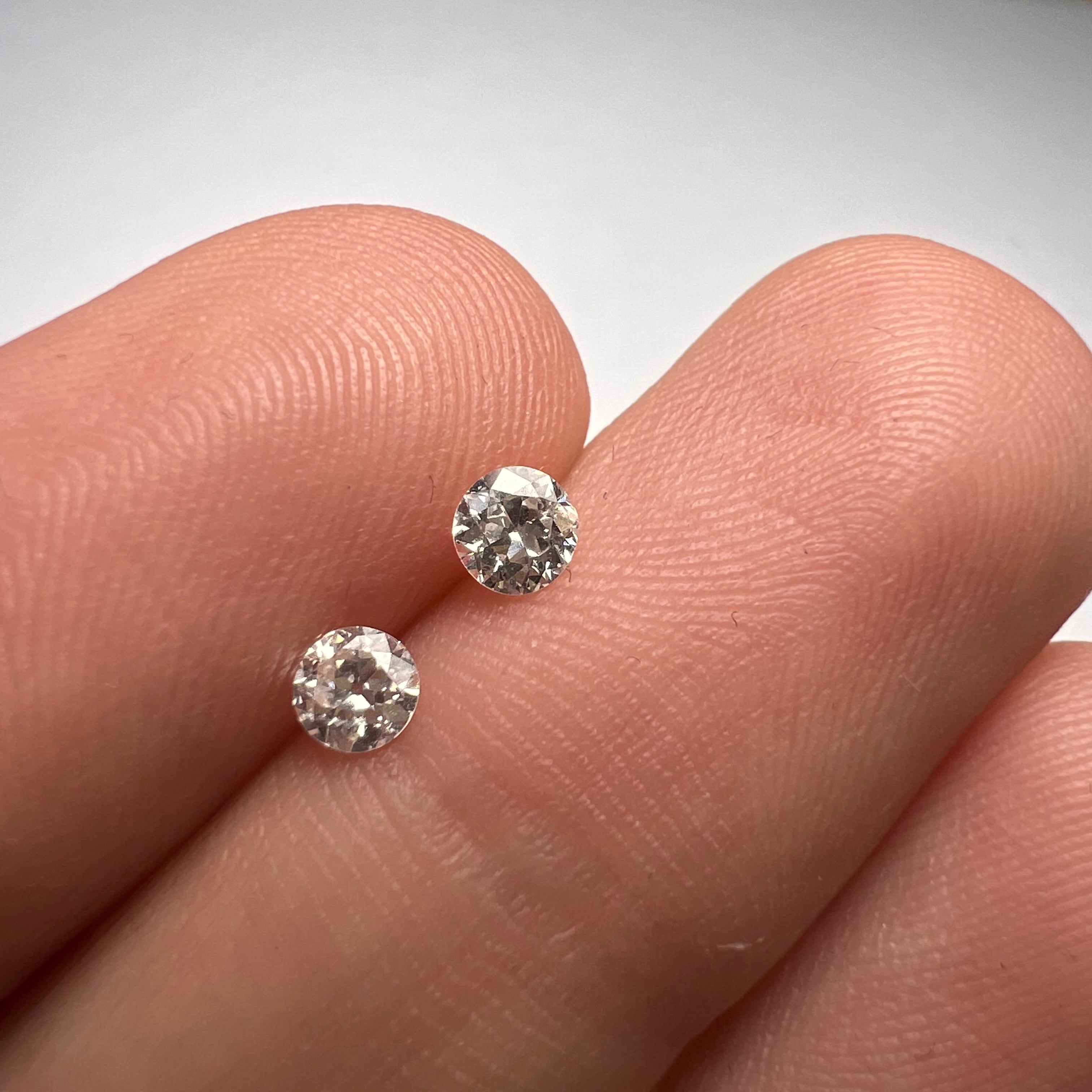 .38ctw Old Mine Cut Diamond I VS1 3.5mm Natural Earth mined