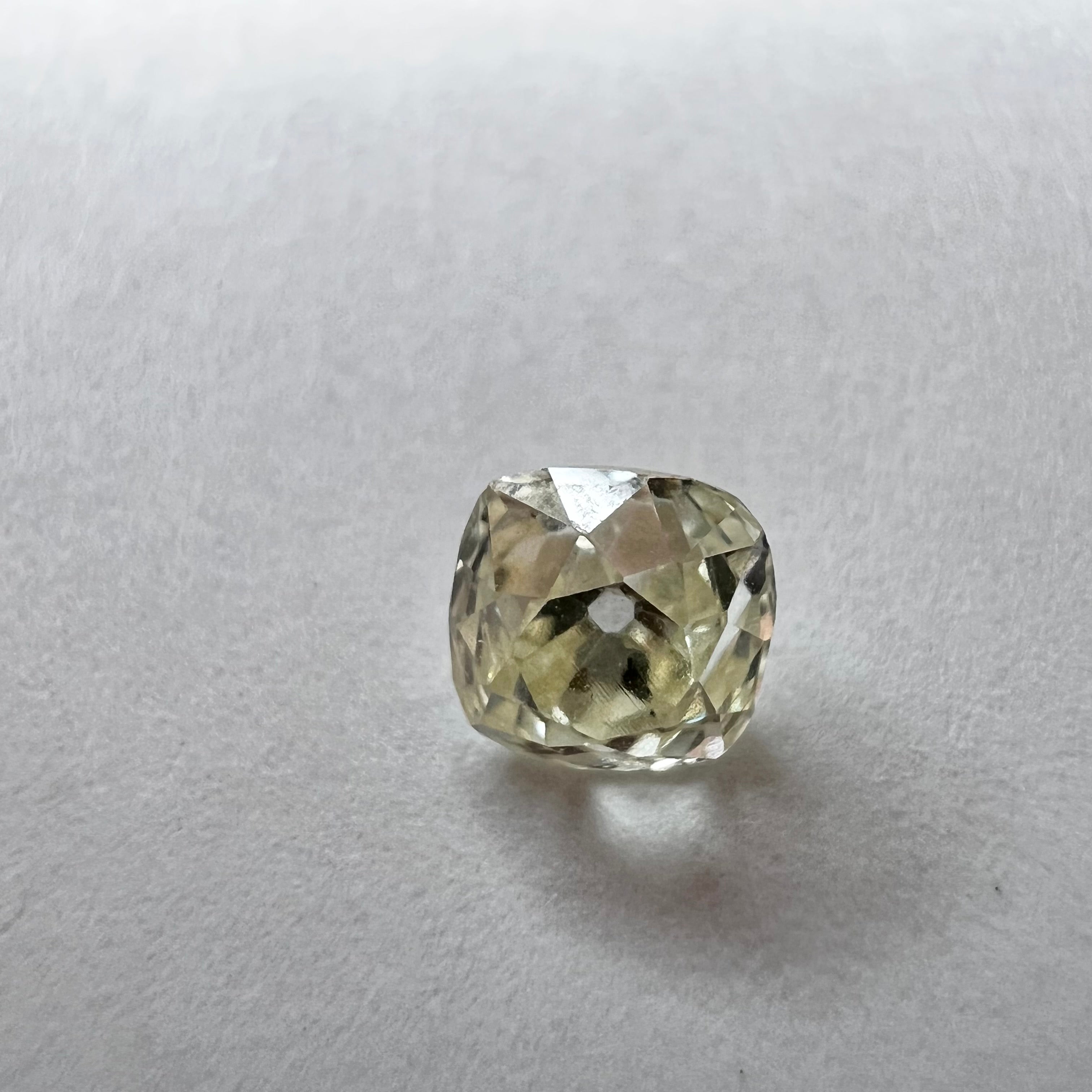 .58CT Old Mine Cut Diamond P VS2 4.51x4.59x3.66mm Natural Earth mined