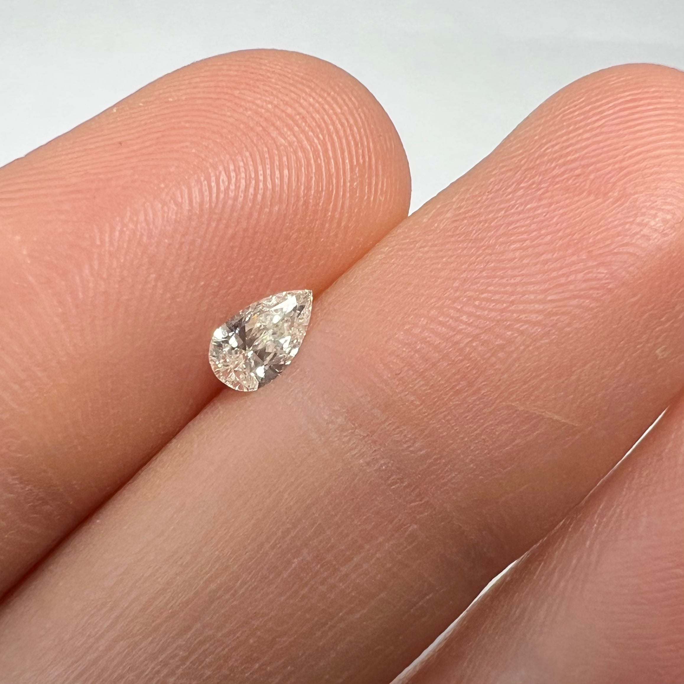 .31CT Pear Brilliant Diamond J I1 5.96x3.44x2.03mm Natural Earth mined