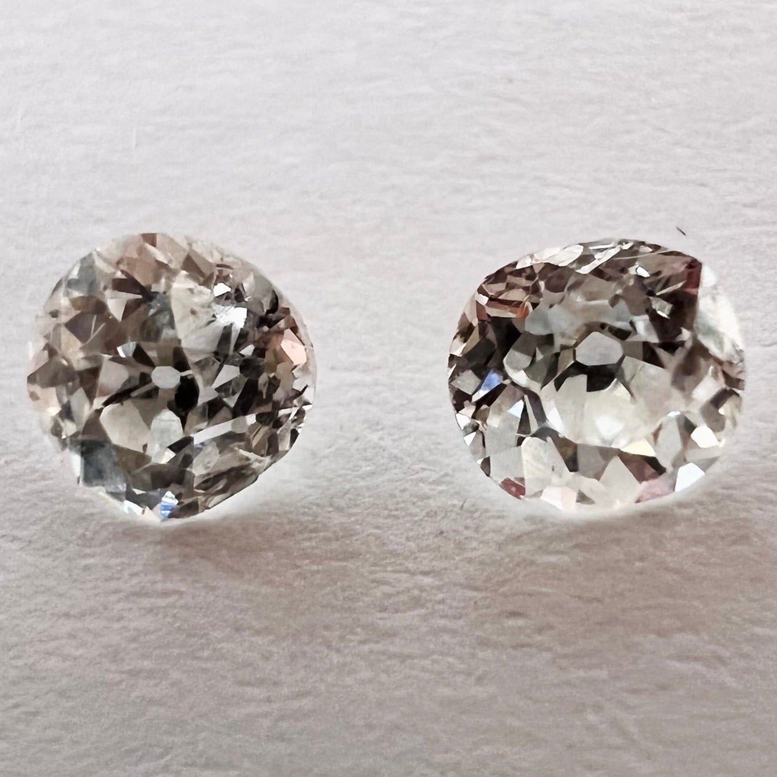 .55ctw Old Mine Cut Diamond J/K VS2 4.5mm Natural Earth mined