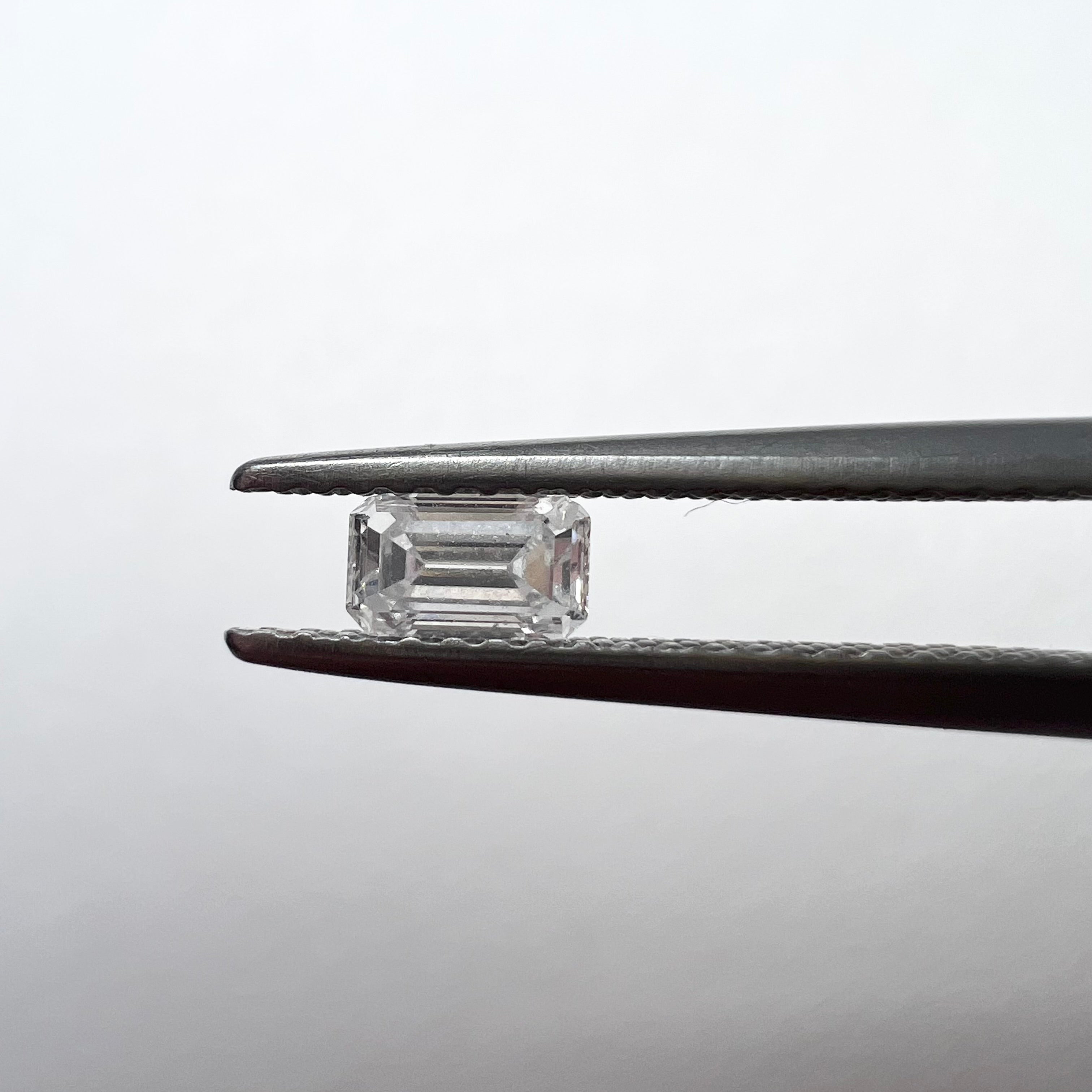 .27CT Emerald Cut Diamond F SI1 4.85x2.91x1.99mm Natural Earth mined