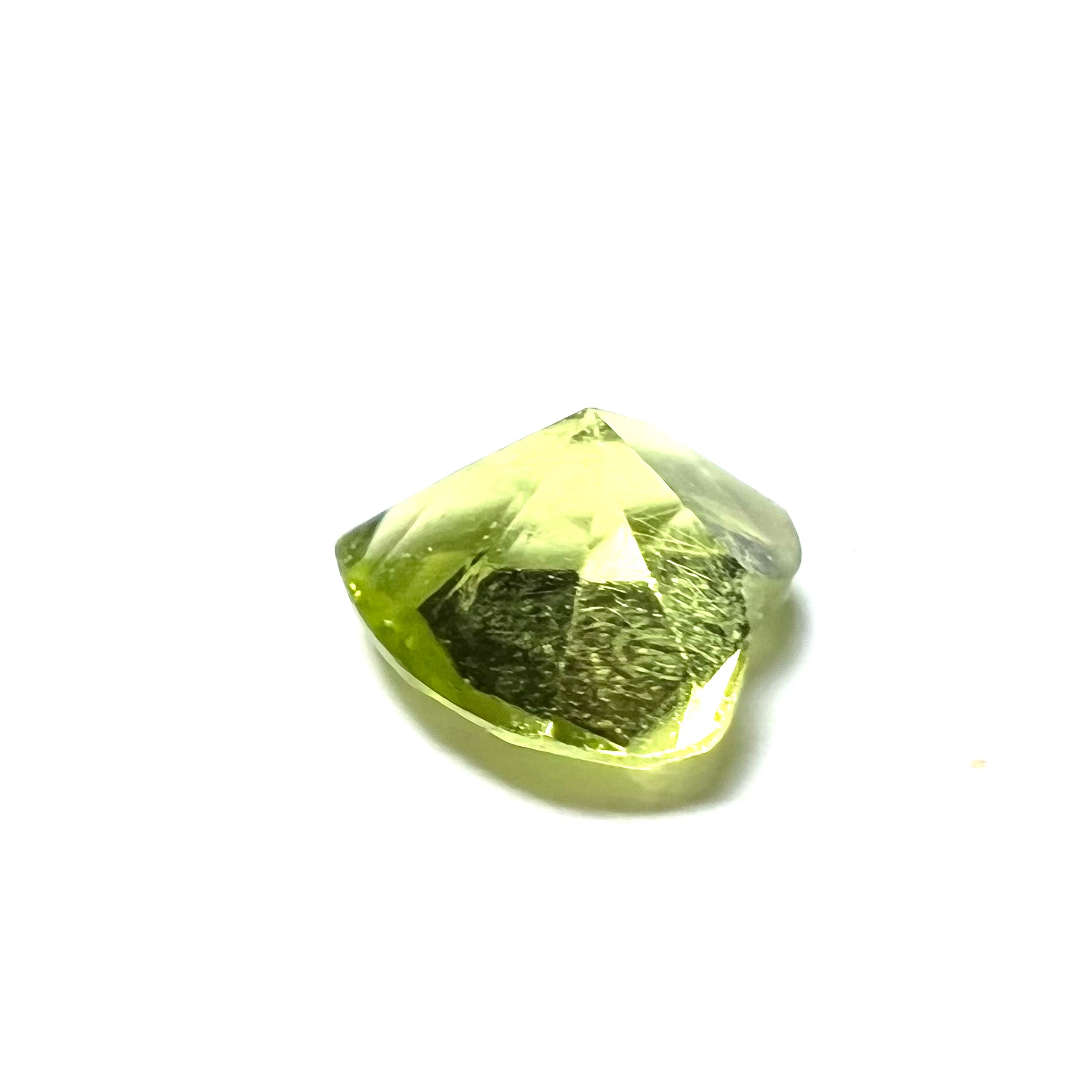 .43CT Loose Natural heart Cut Peridot 5.2x5x3mm Earth mined Gemstone