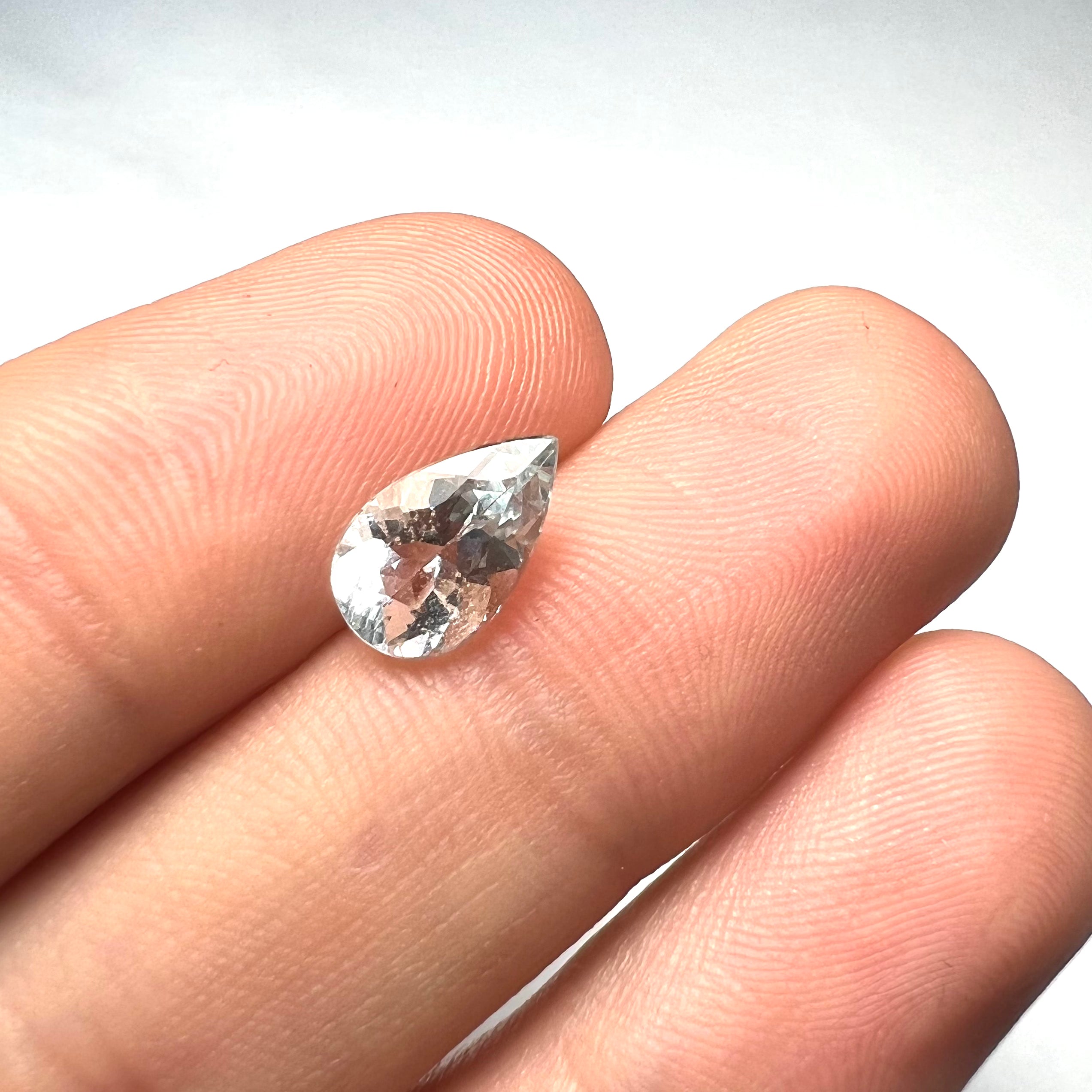 1.39CTW Loose Natural Aquamarine 9x6x5mm Earth mined Gemstone