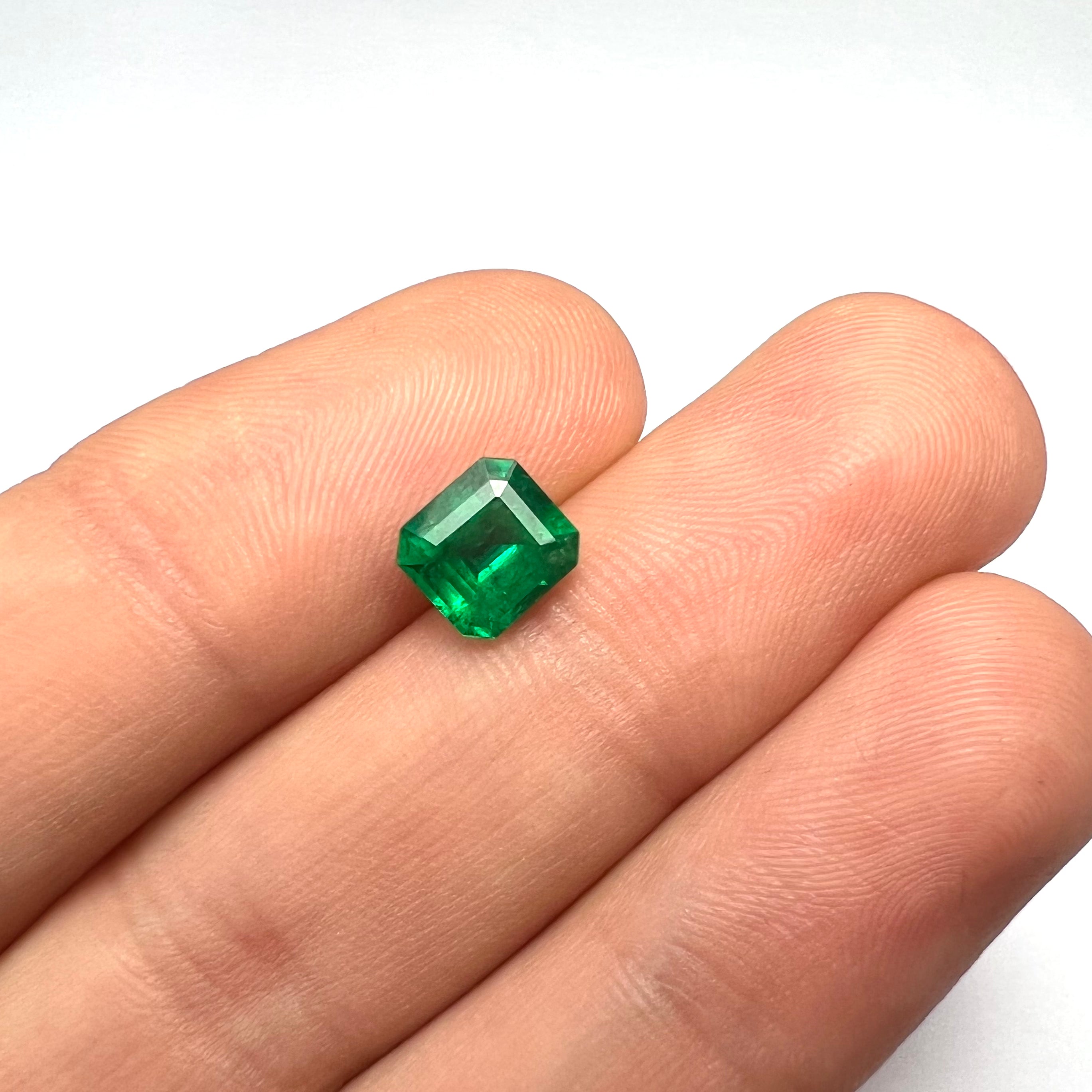1.25CT Loose Natural Emerald Octagonal Step Cut 6.90x6.34x4.20mm