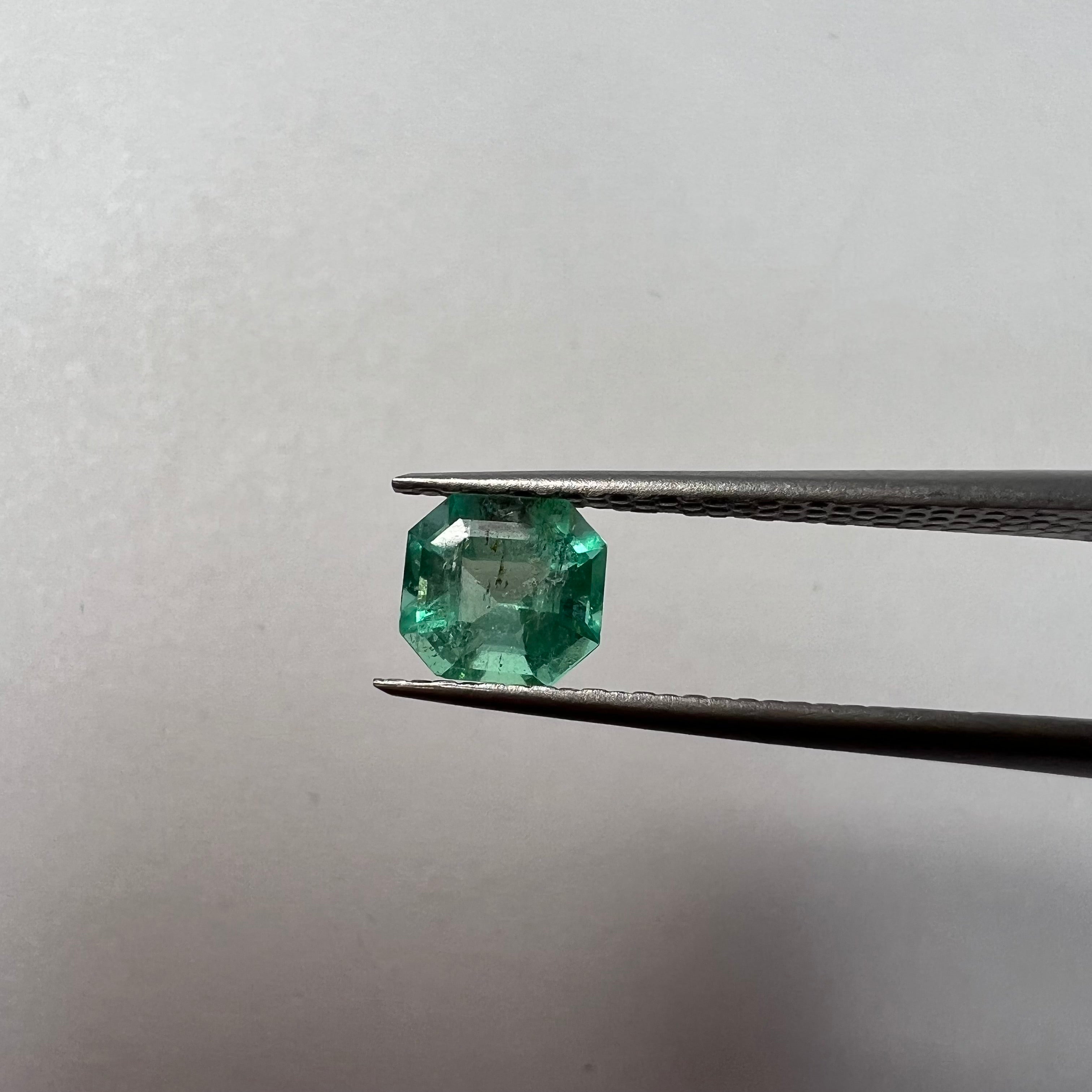 .61CT Loose Natural Colombian Emerald Radiant Cut 5.52x5.13x3.73mm Earth mined G