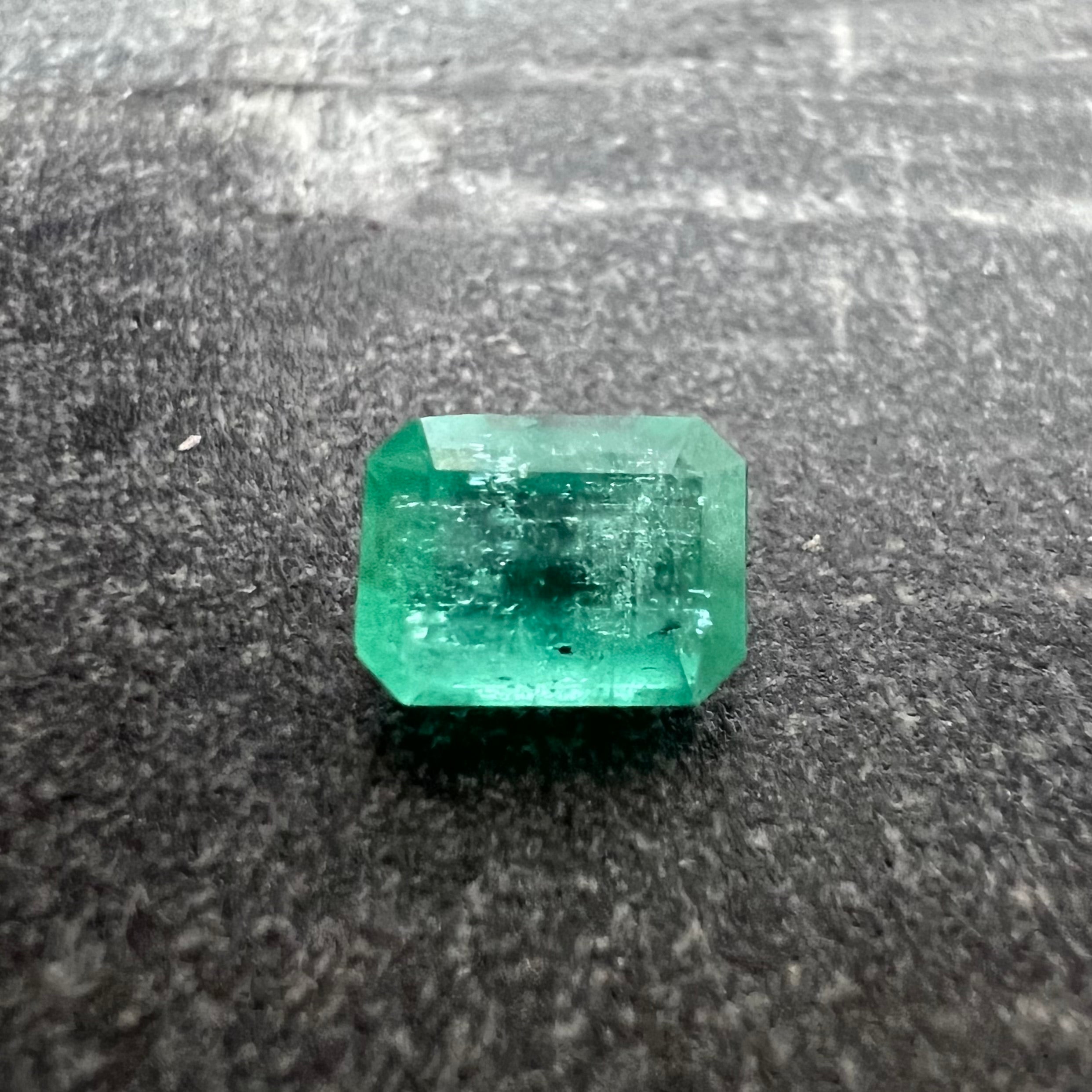 1.25CT Natural Colombian Emerald Loose Rectangle Shape 7x5mm
