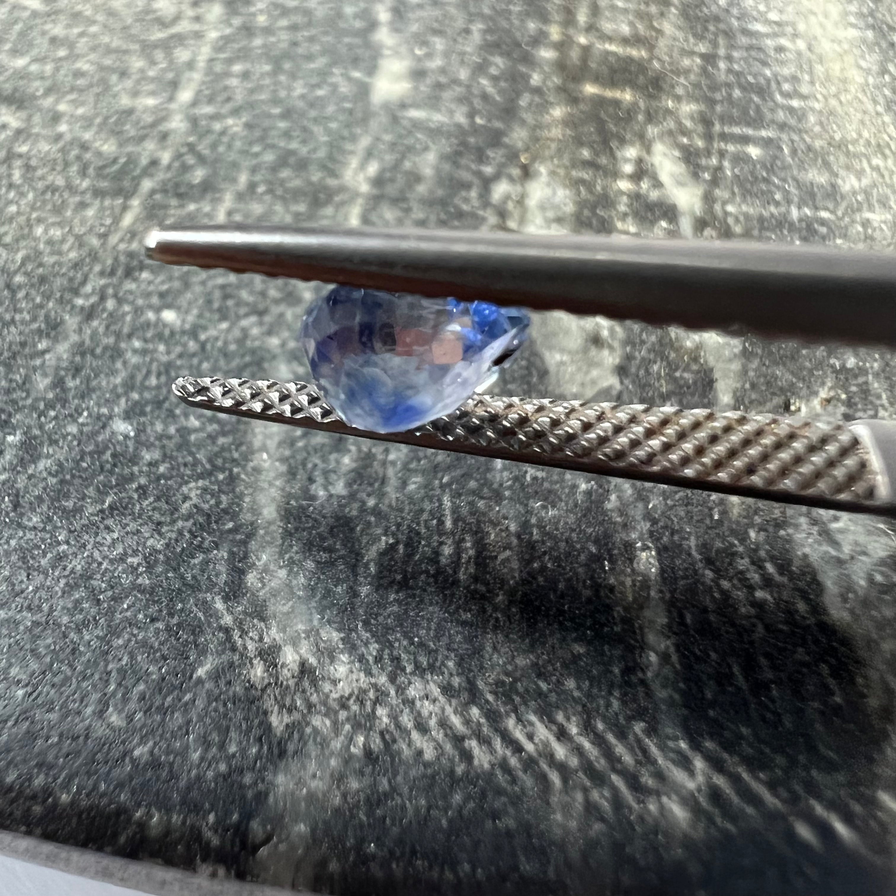 .91CTW Loose Pear Shape Sapphire 6.06x5.1x3.65mm Earth mined Gemstone