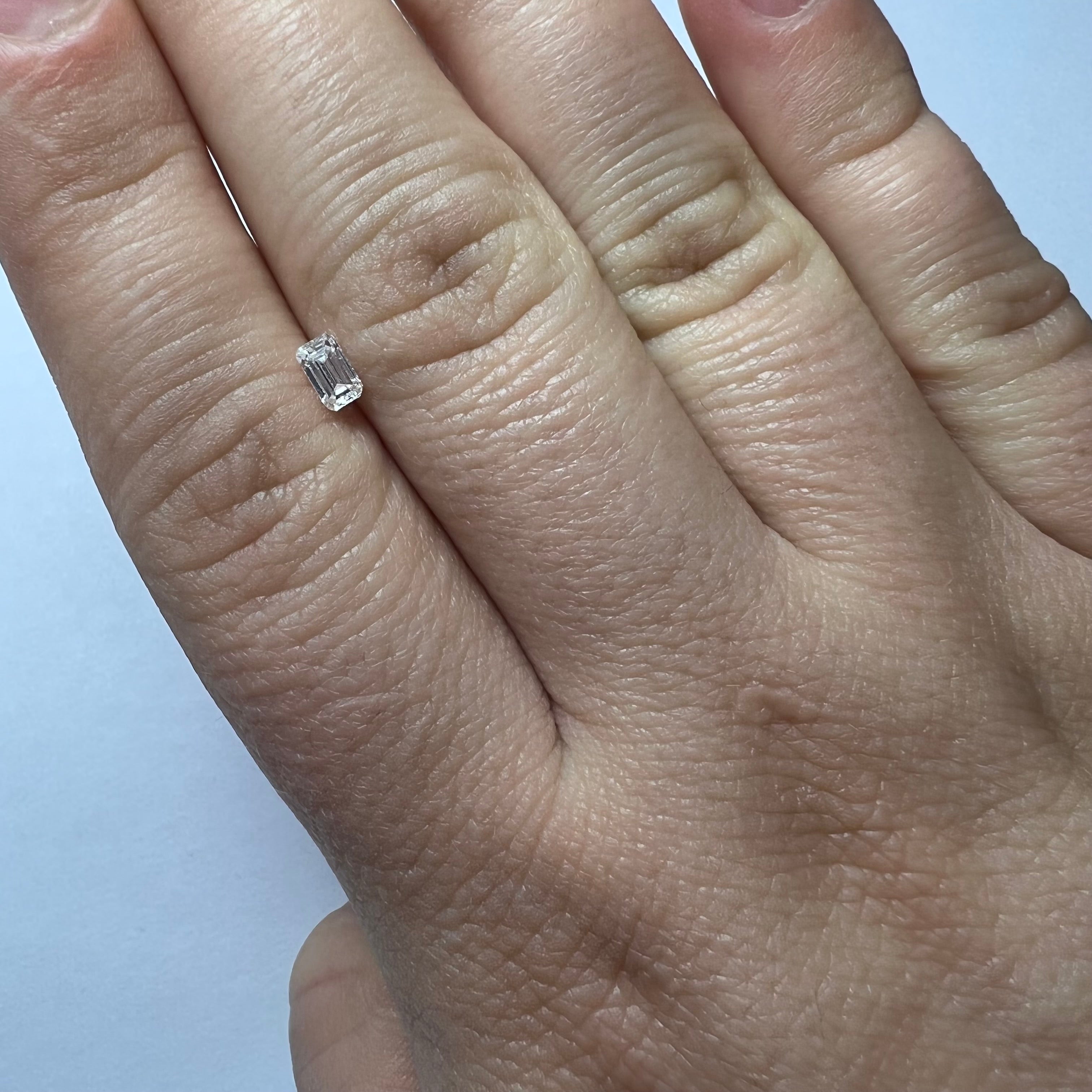 .27CT Emerald Cut Diamond F SI1 4.85x2.91x1.99mm Natural Earth mined