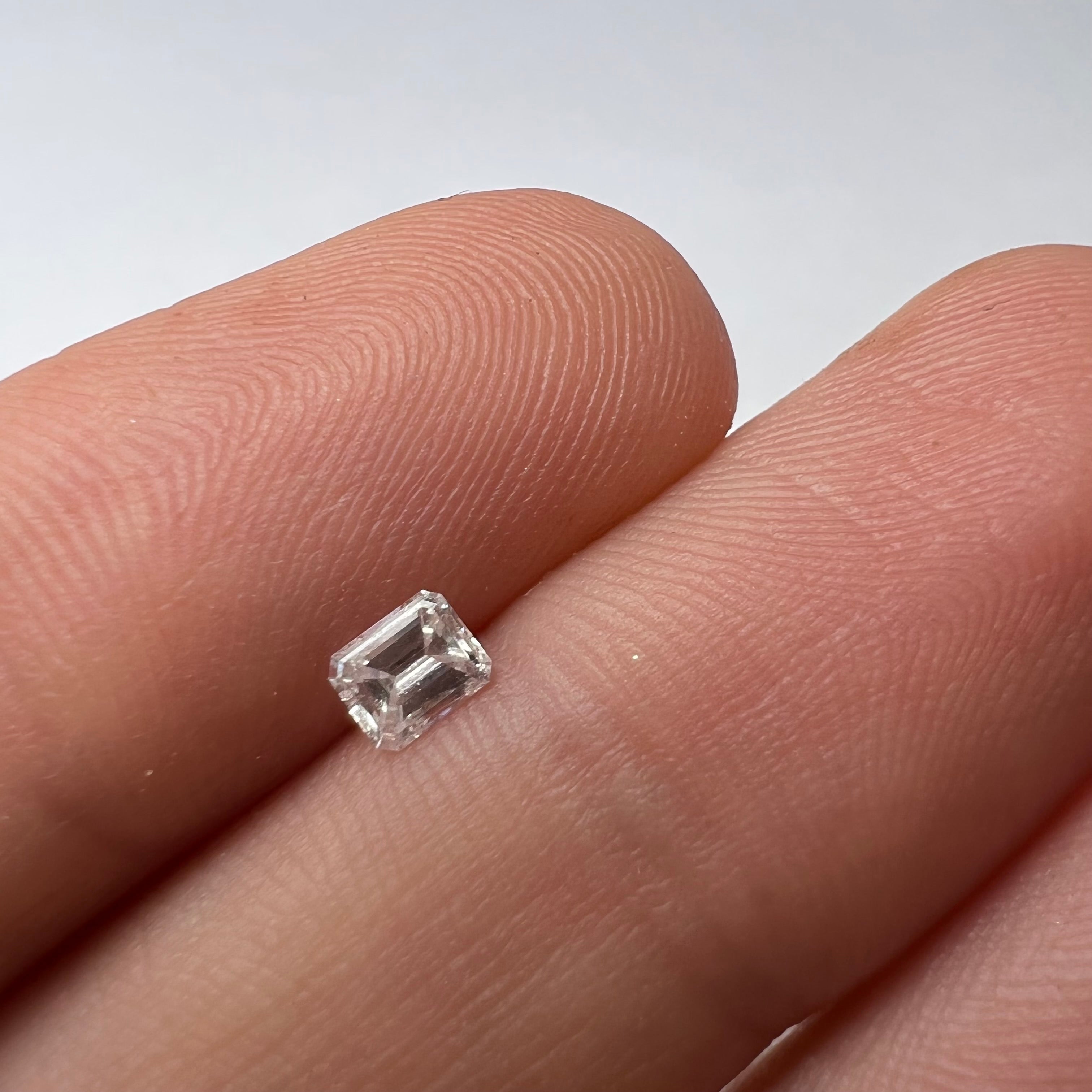 .23CT Emerald Cut Diamond F SI2 4.05x3.33x1.97mm Natural Earth mined