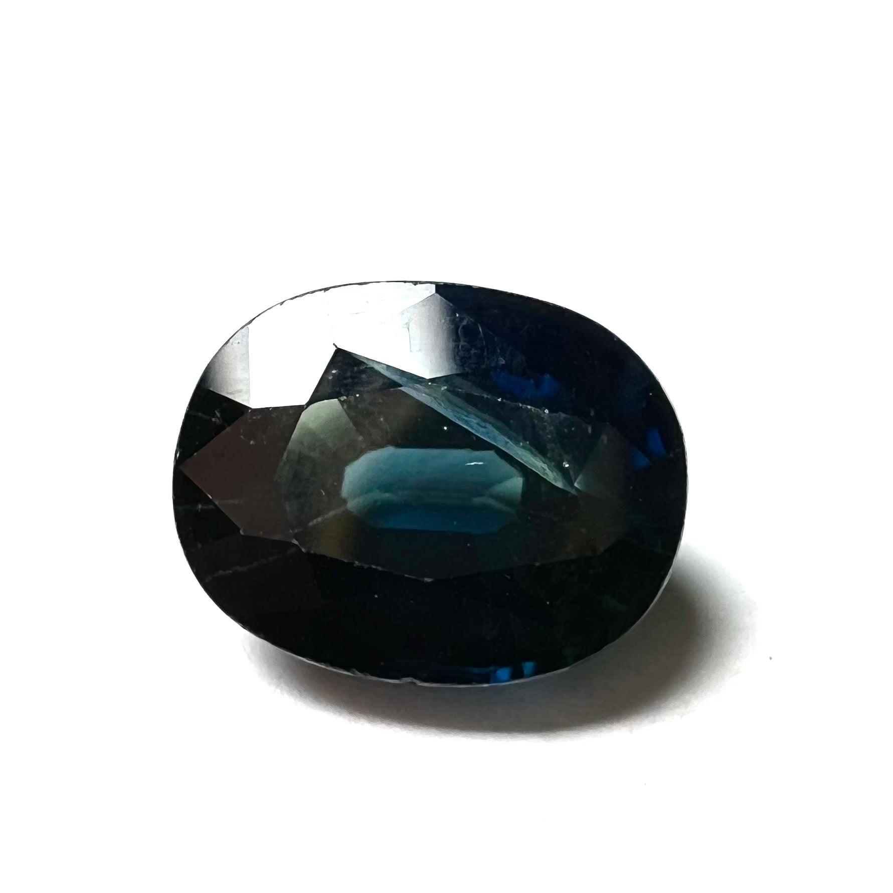 2.9CTW Loose Green Oval Sapphire 9x7x5mmEarth mined Gemstone