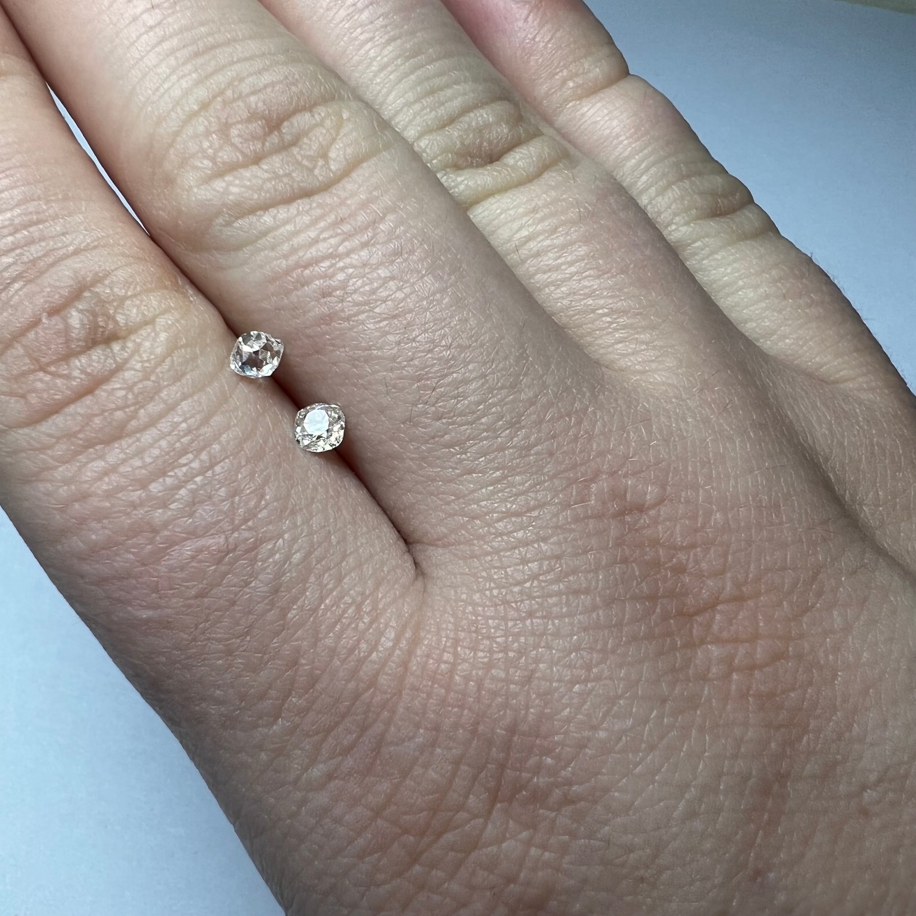 .53ctw Old Mine Cut Diamond I/J SI2/I1 3.80mm Natural Earth mined