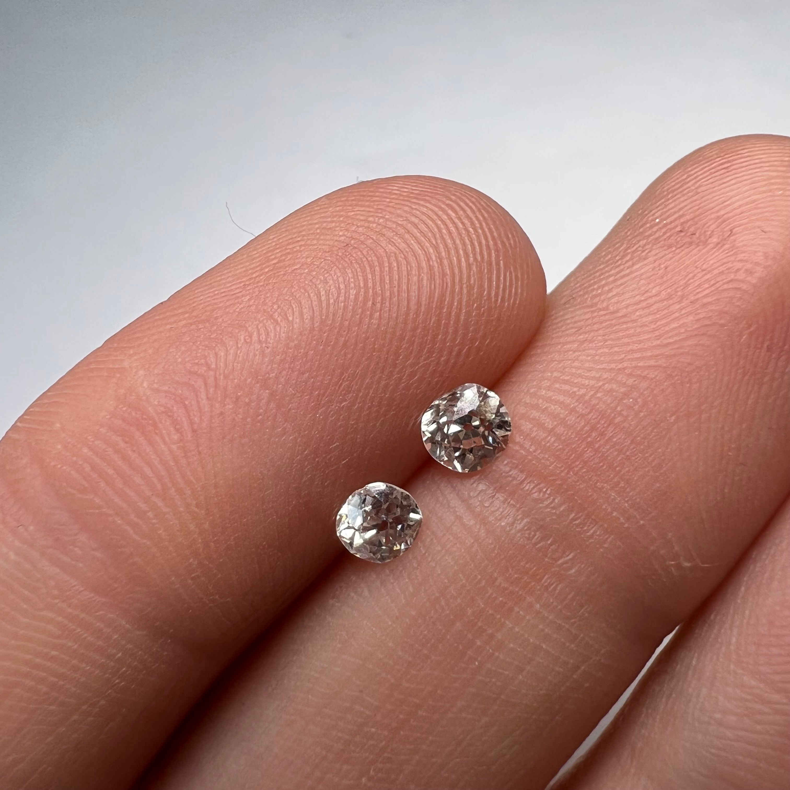 .55ctw Old Mine Cut Diamond J/K VS2 4.5mm Natural Earth mined