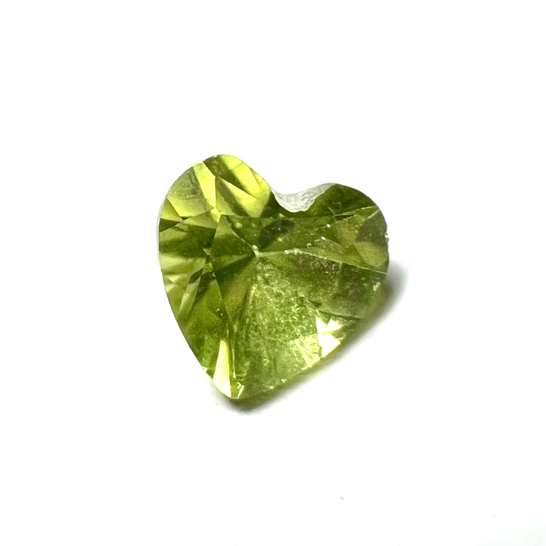 .45CT Loose Natural Heart Cut Peridot 5x3mm Earth mined Gemstone