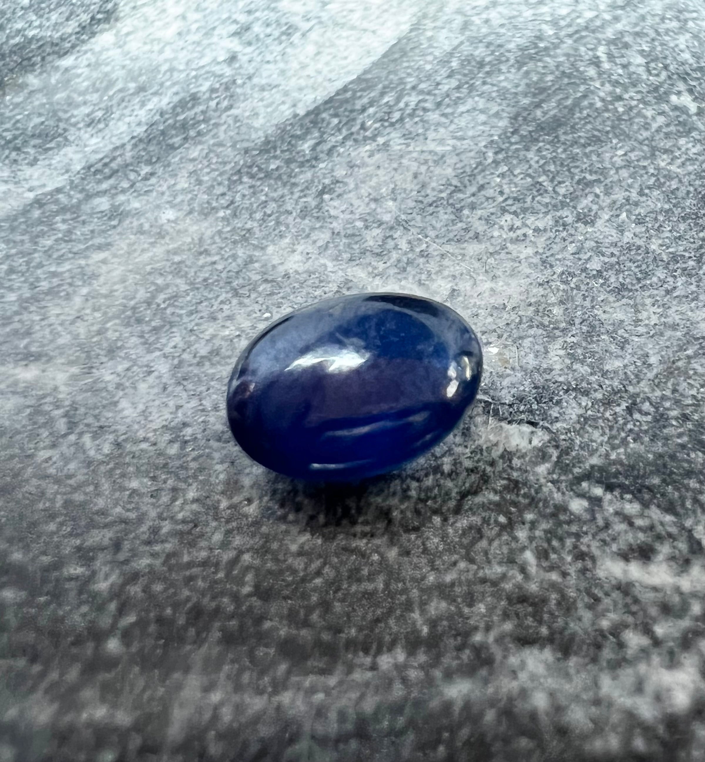 1.87CTW Loose Natural Cabochon Sapphire 7.82x6.07x3.59mm Earth mined Gemstone