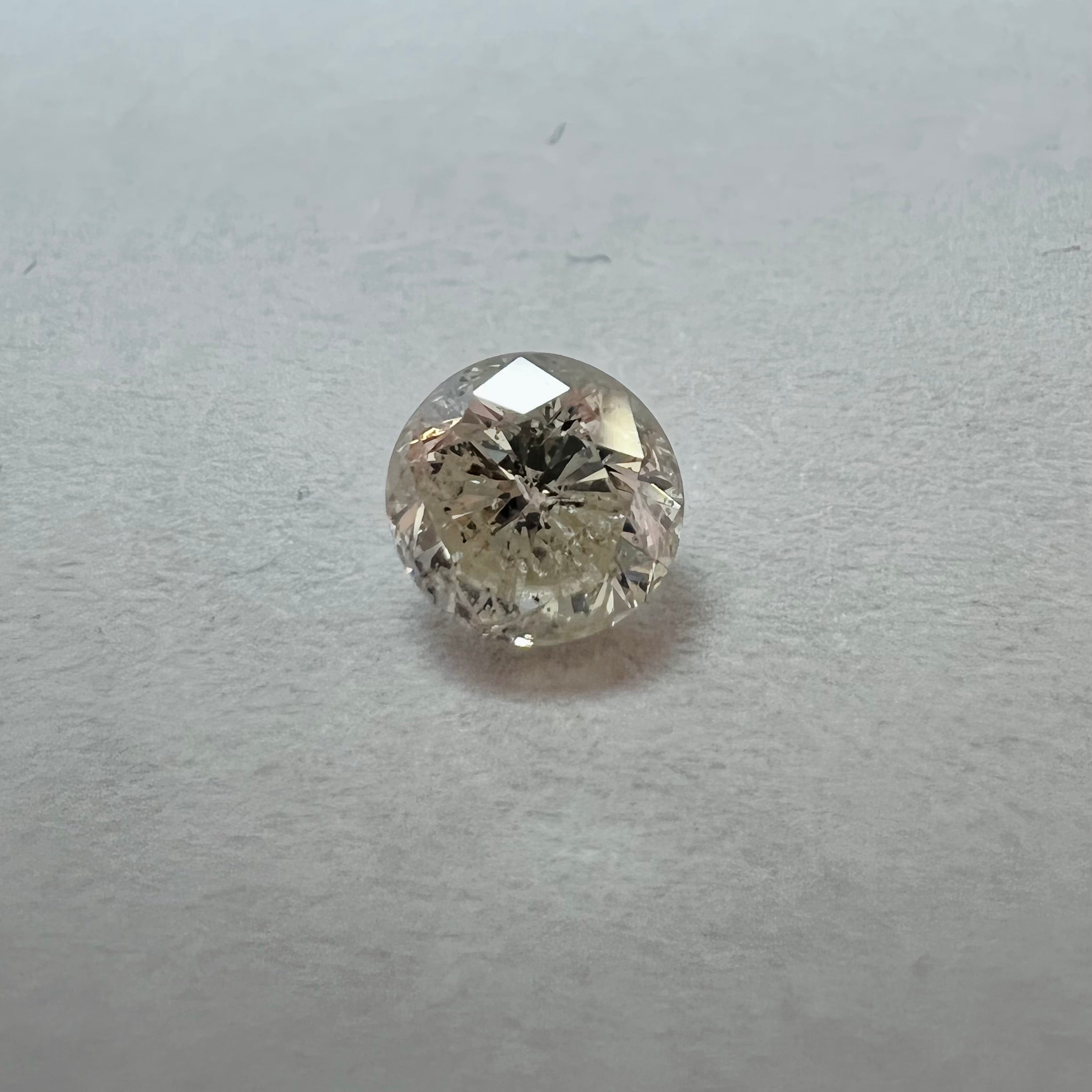 .52CT Brilliant Round Diamond I I1 4.78x3.21mm Natural Earth mined