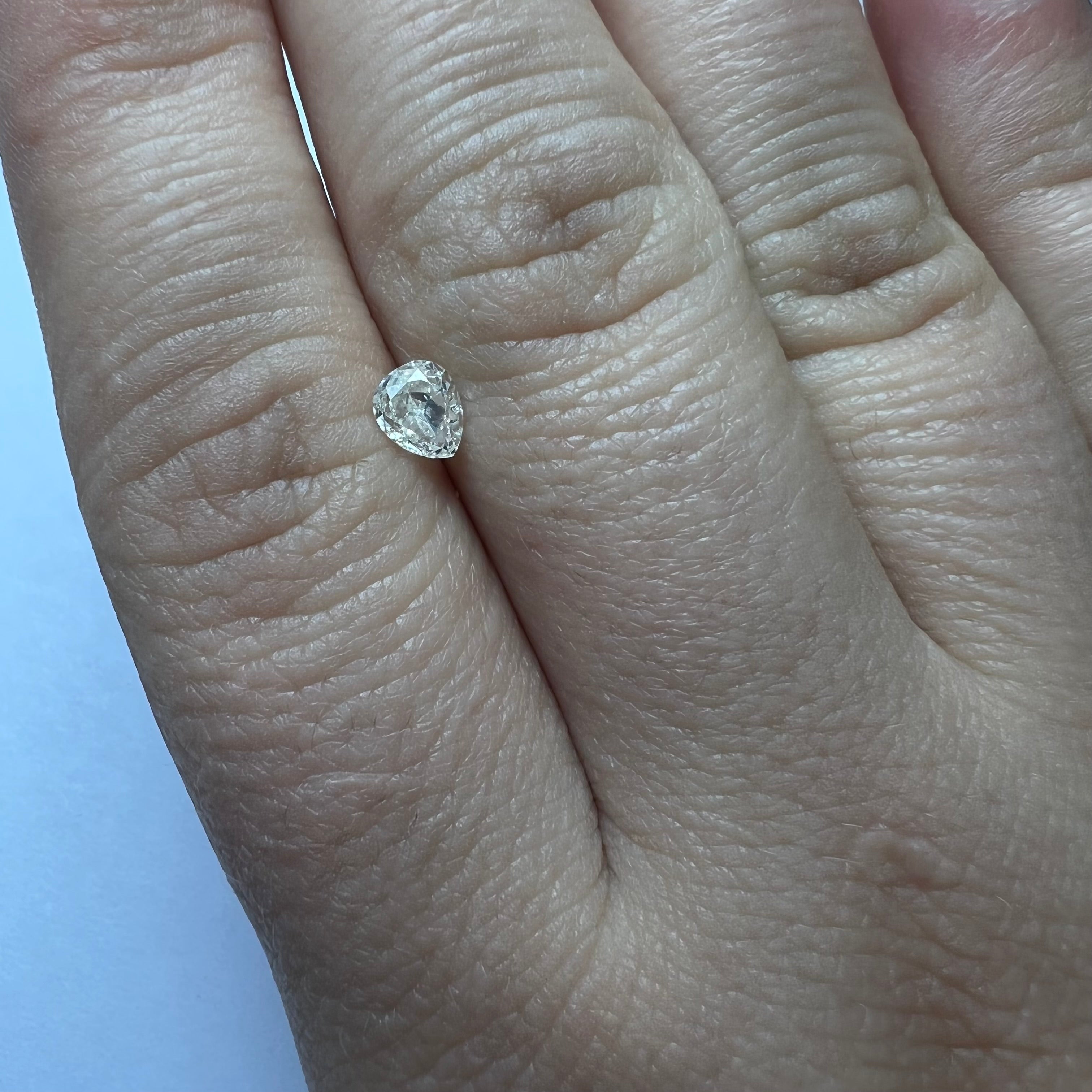 .50CT Pear Diamond J VS2 5.26x4.37x2.74mm Natural Earth mined