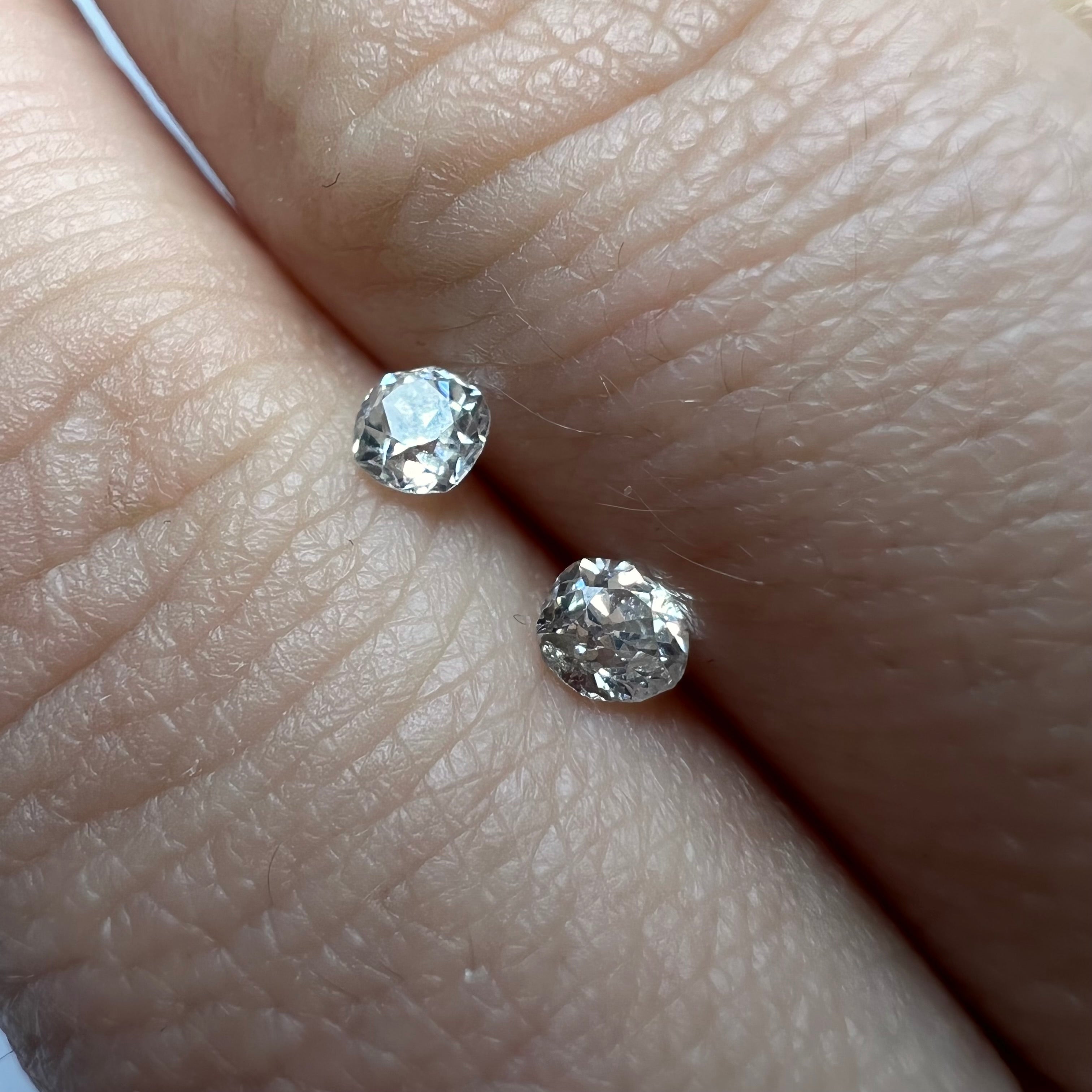 .44ctw Old Mine Cut Diamond K SI1 3.60mm Natural Earth mined