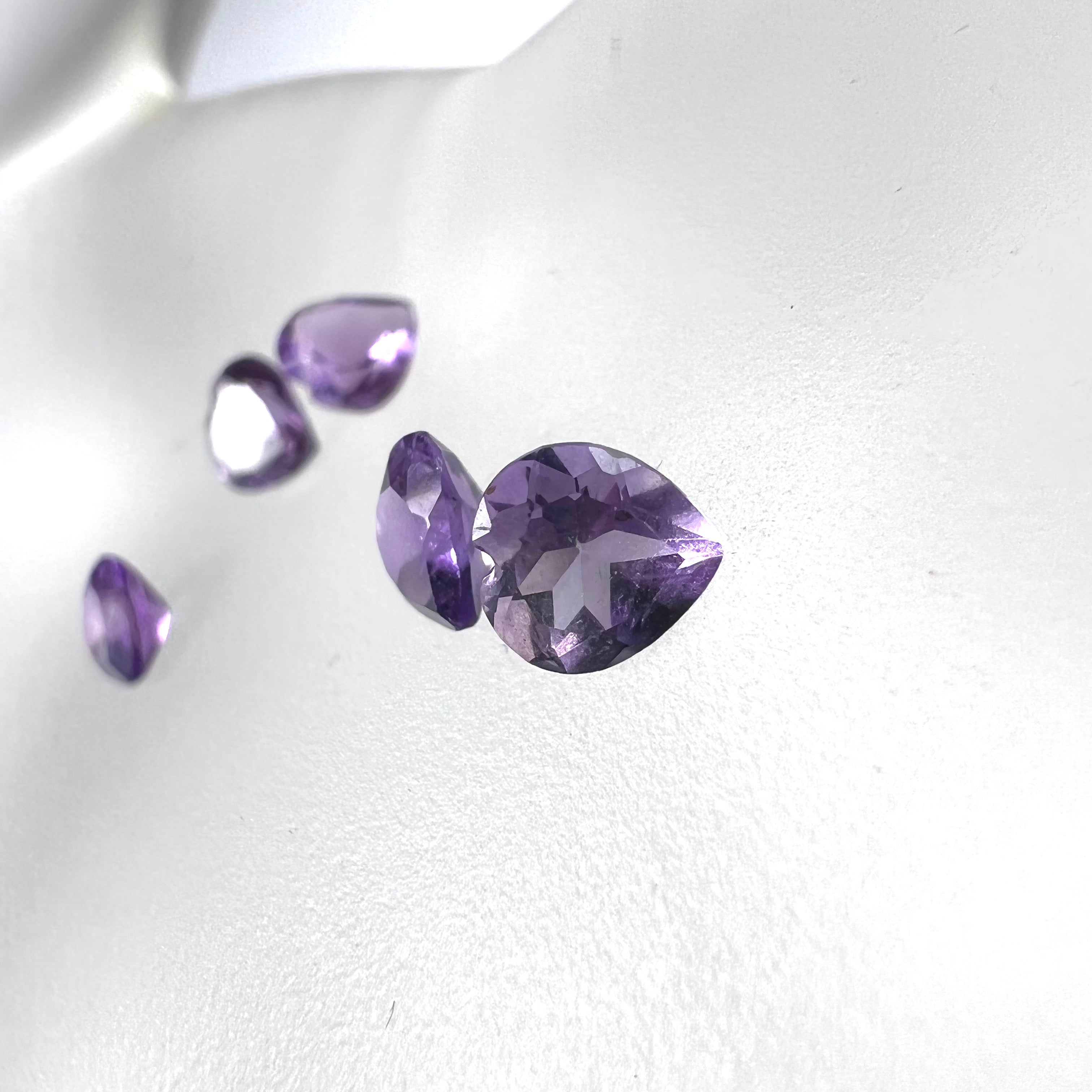 1/2CT Natural Loose Heart Amethyst 5mm earth mined Gemstone