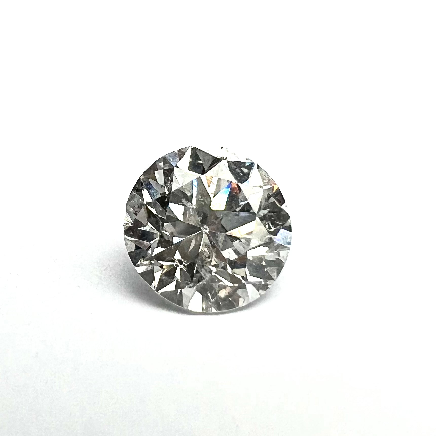 .83CT Circular Brilliant Diamond F I1 5.87x5.99x3.78mm Natural Earth mined