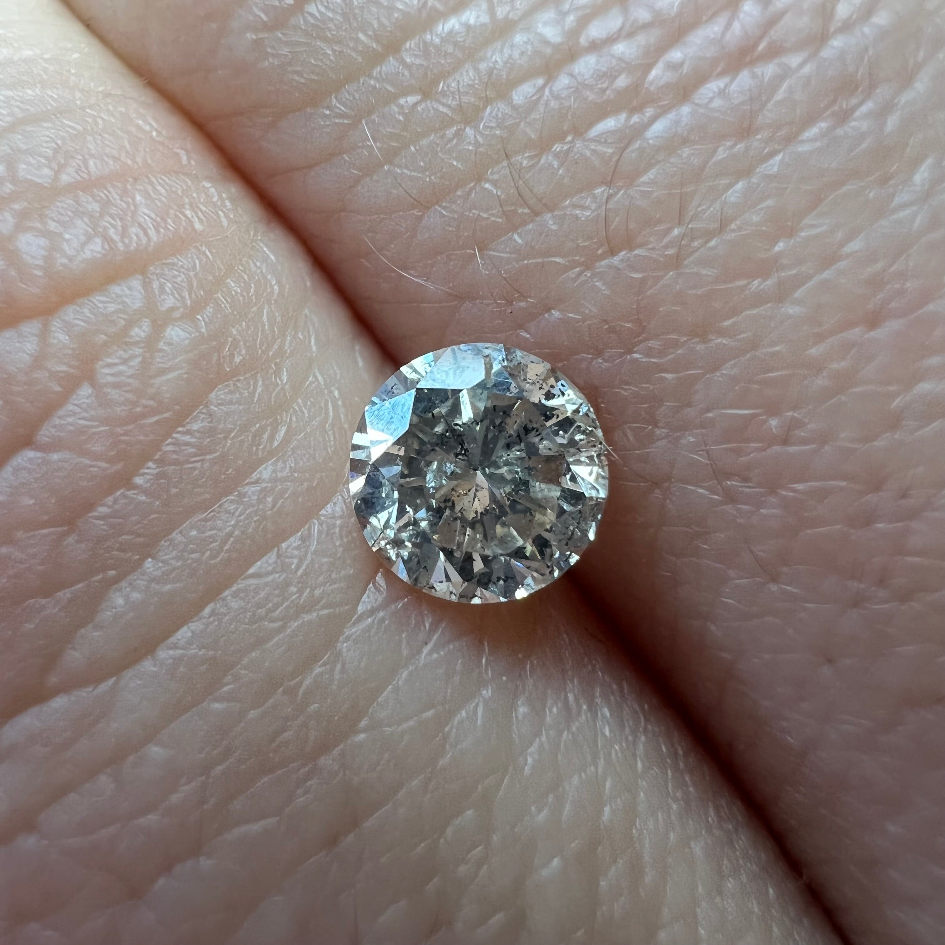 .30CT Brilliant Round Diamond Light Champagne I1 5.35x3.33mm Natural Earth mined