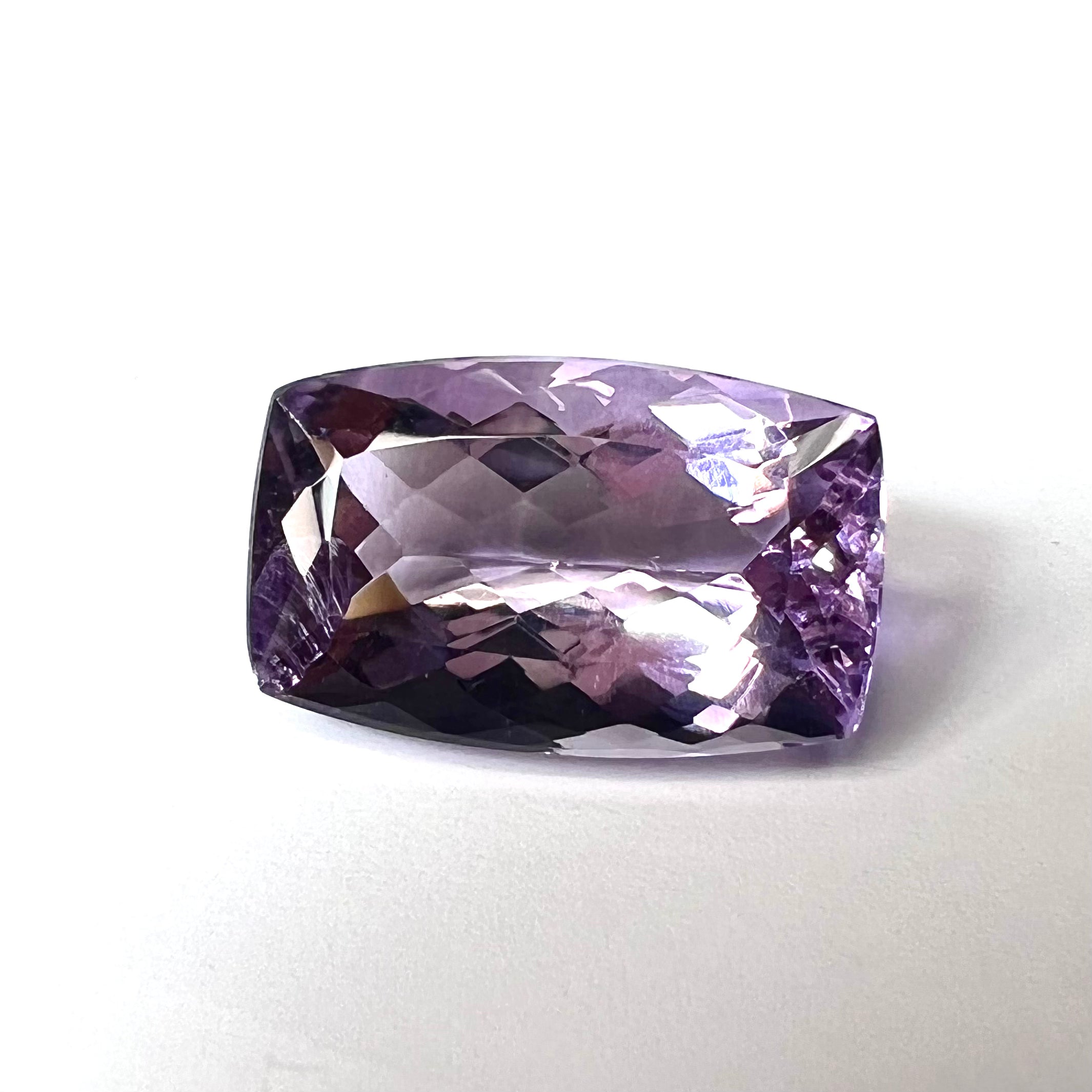 15.39CT Loose Natural Fancy Cut Amethyst 20.9x13x8.6mm Earth mined Gemstone
