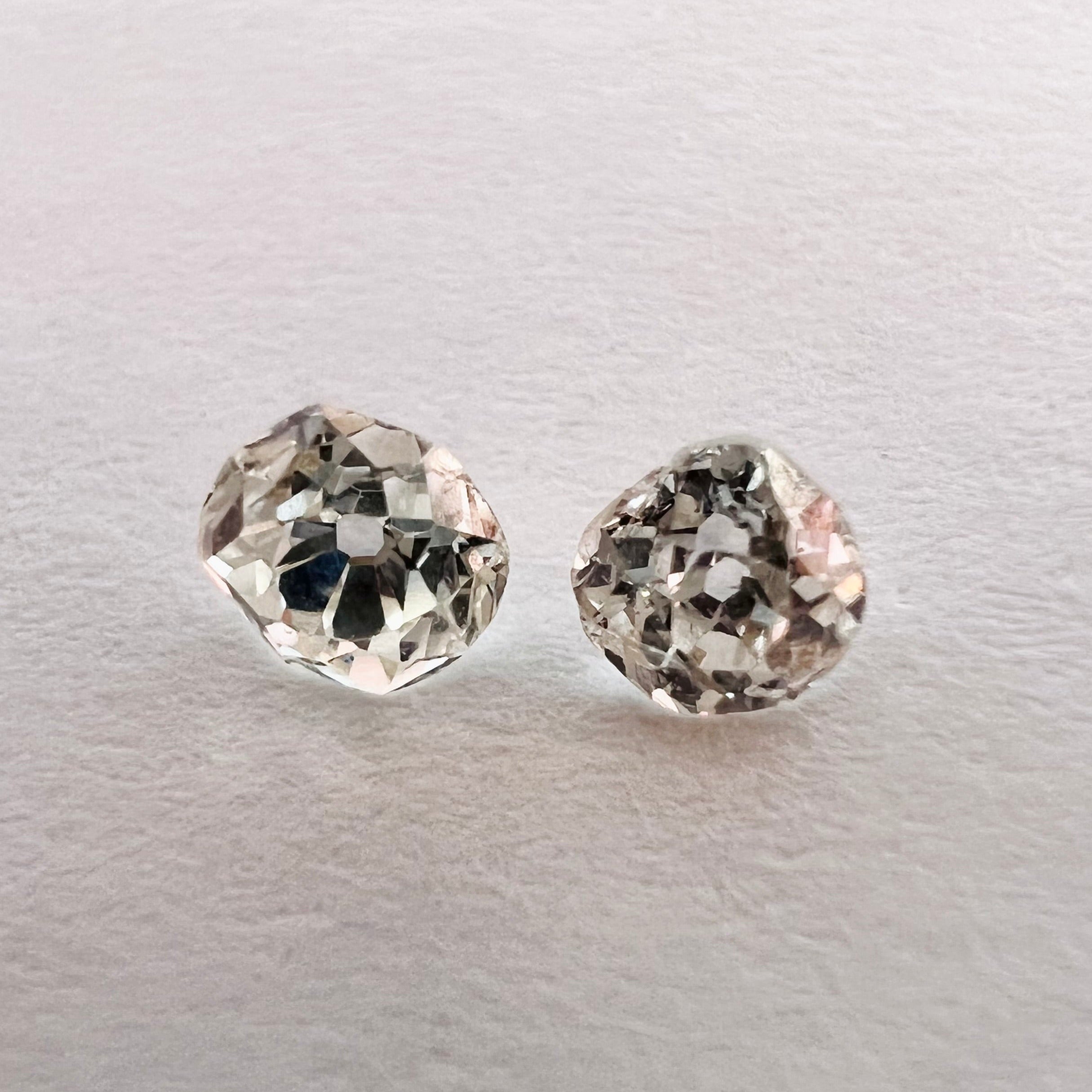 .39ctw Old Mine Cut Diamond K VS2 4mm Natural Earth mined