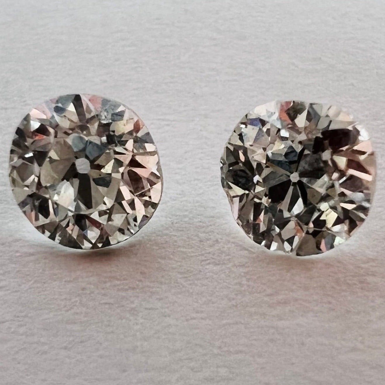 .71CTW Old Mine Cut Diamond H/I VS2 4.5mm Natural Earth mined