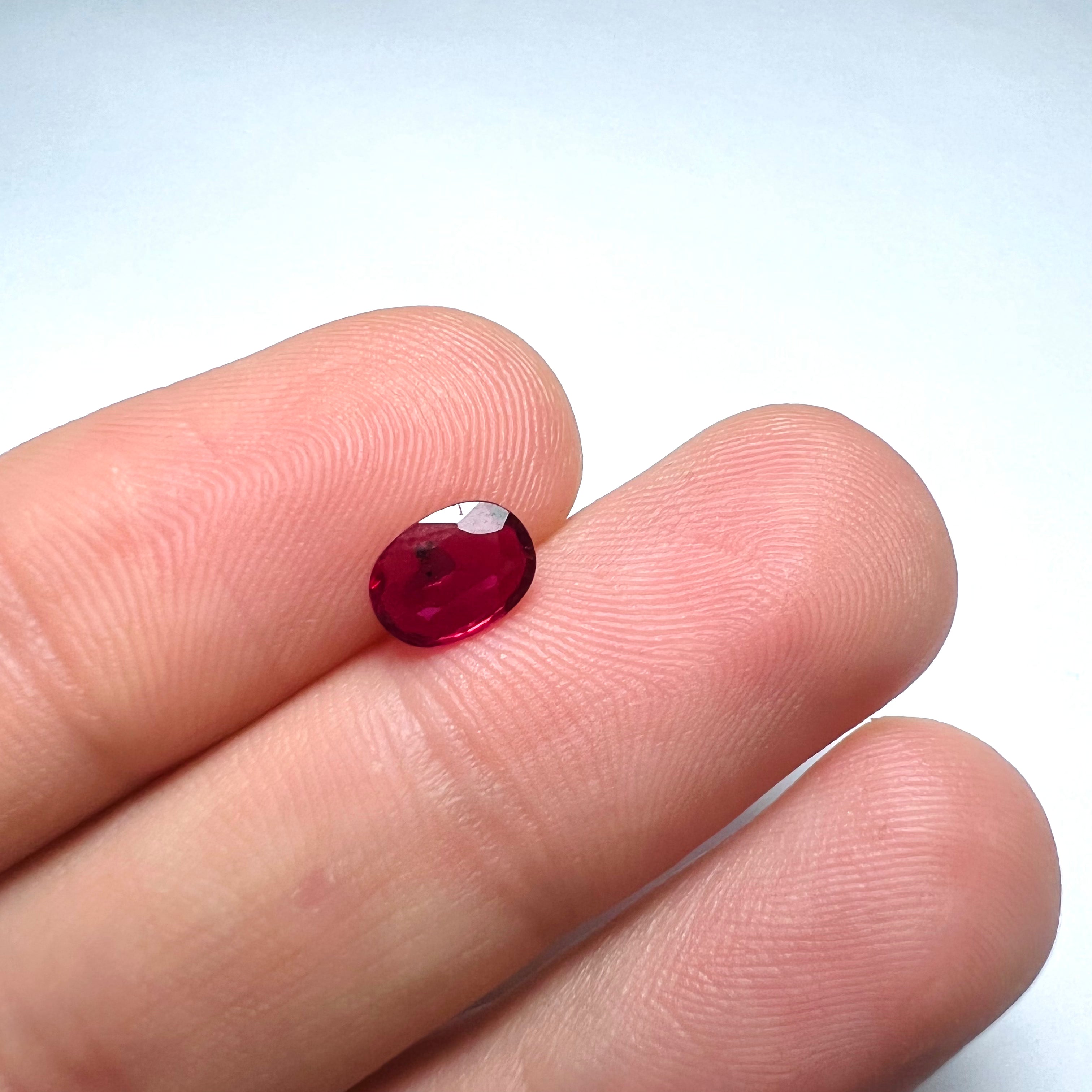 .71CTW Loose Natural Oval Ruby 7x5x1.5mm Earth mined Gemstone