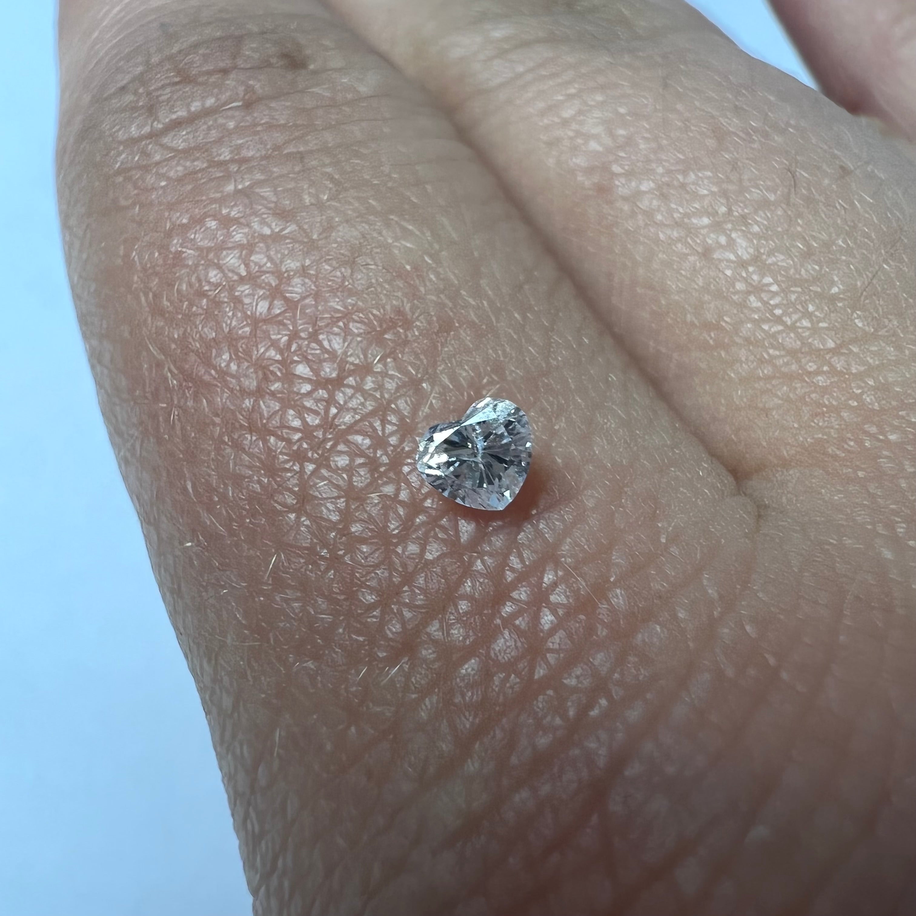 .12CT Heart Shape Diamond Slight Pink SI1 3.22x3.56x2.22mm Natural Earth mined