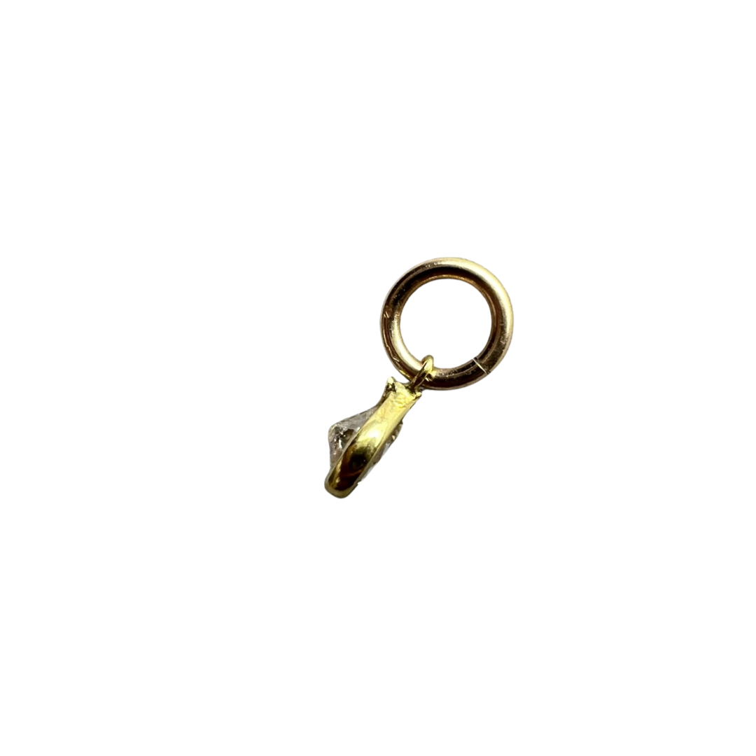 .12CT Canary Yellow Diamond Pear Pendant Charm 14K Yellow