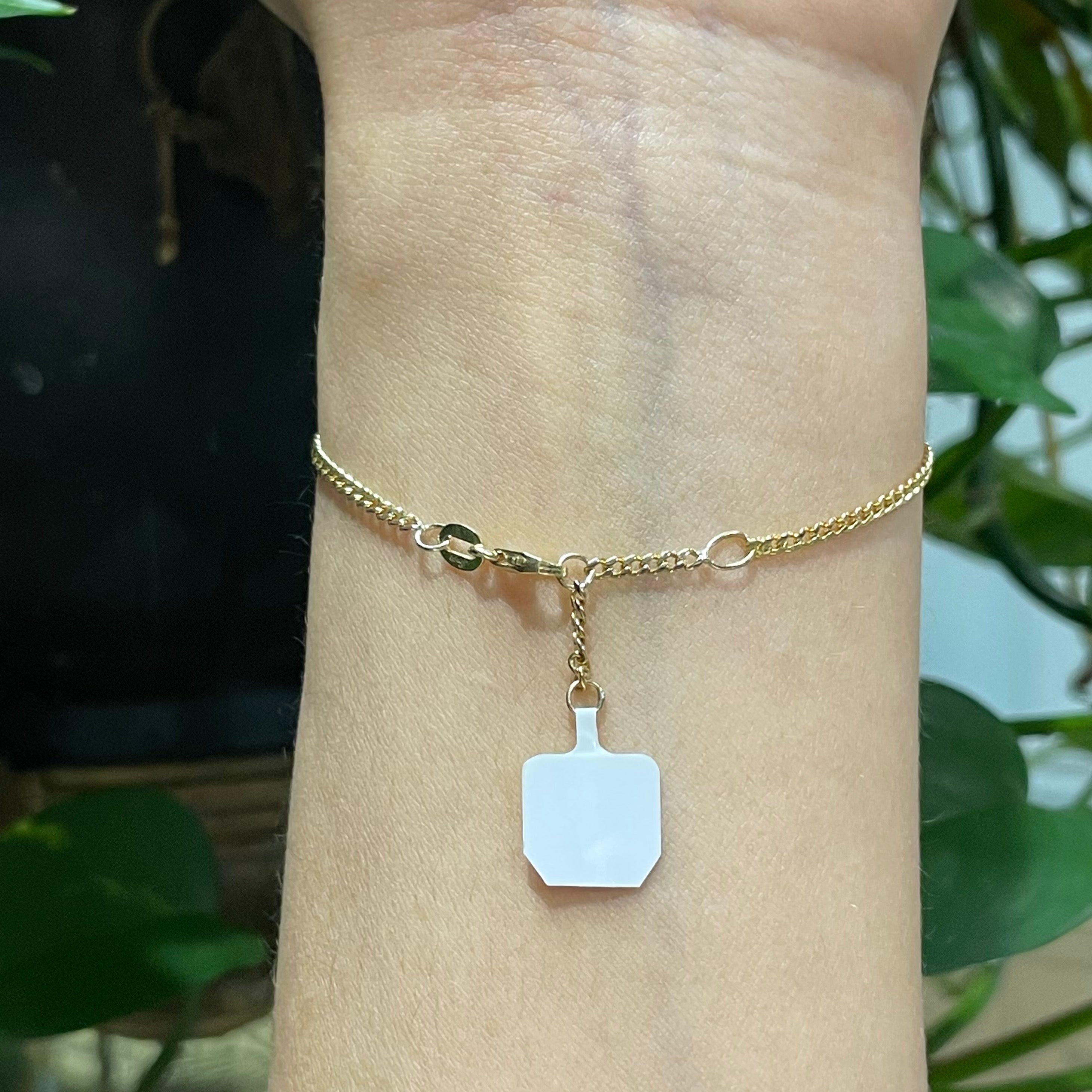 Rainbow HandChain in solid 14k Yellow Gold