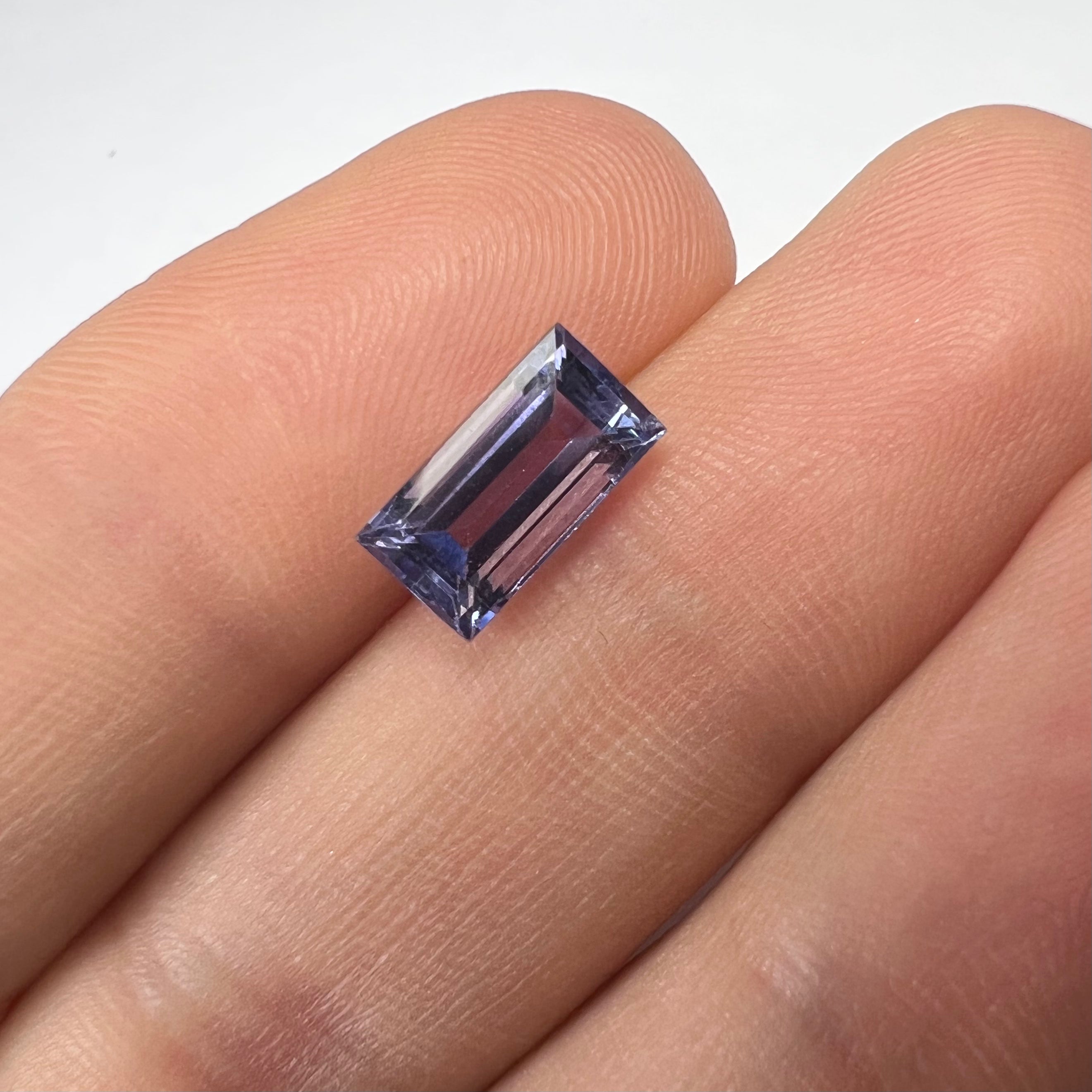 2.44CTW Loose Natural Baguette Cut Tanzanite 9.95x5.21x4.56mm Earth mined Gemstone