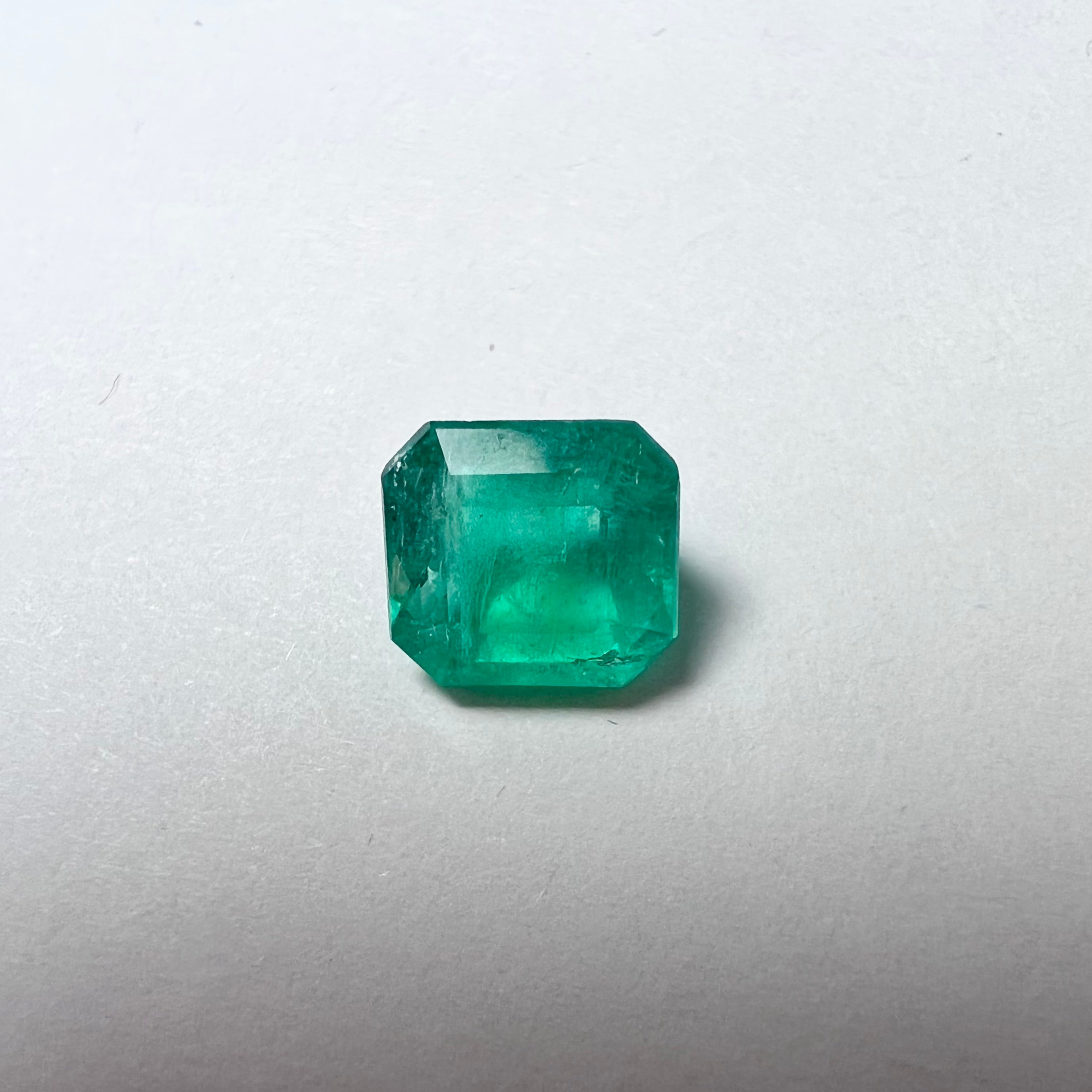 1.64CT Loose Natural Colombian Emerald Square Cut 7.54x6.86x4.60mm