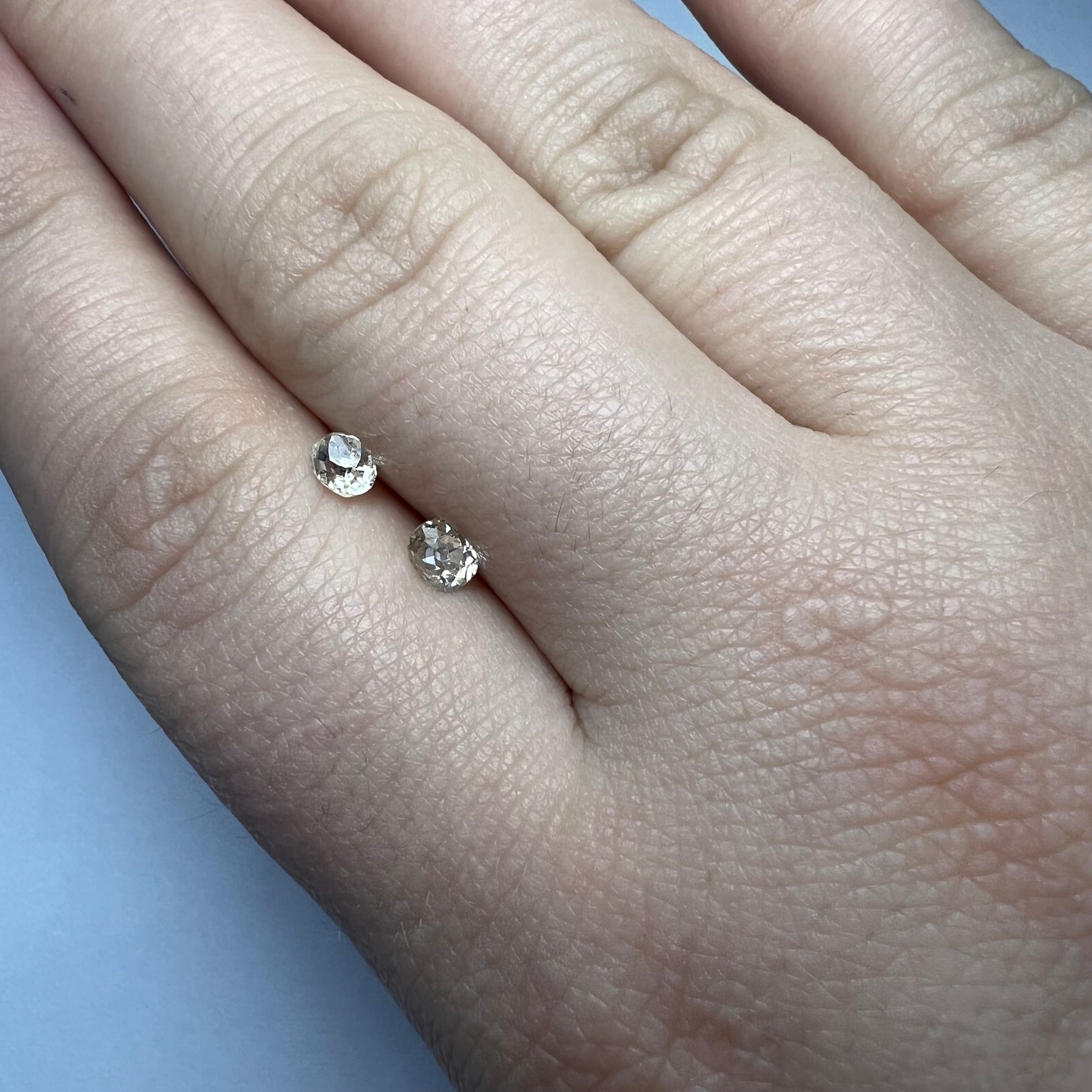 .62ctw Old Mine Cut Diamond L I1 4.25mm Natural Earth mined