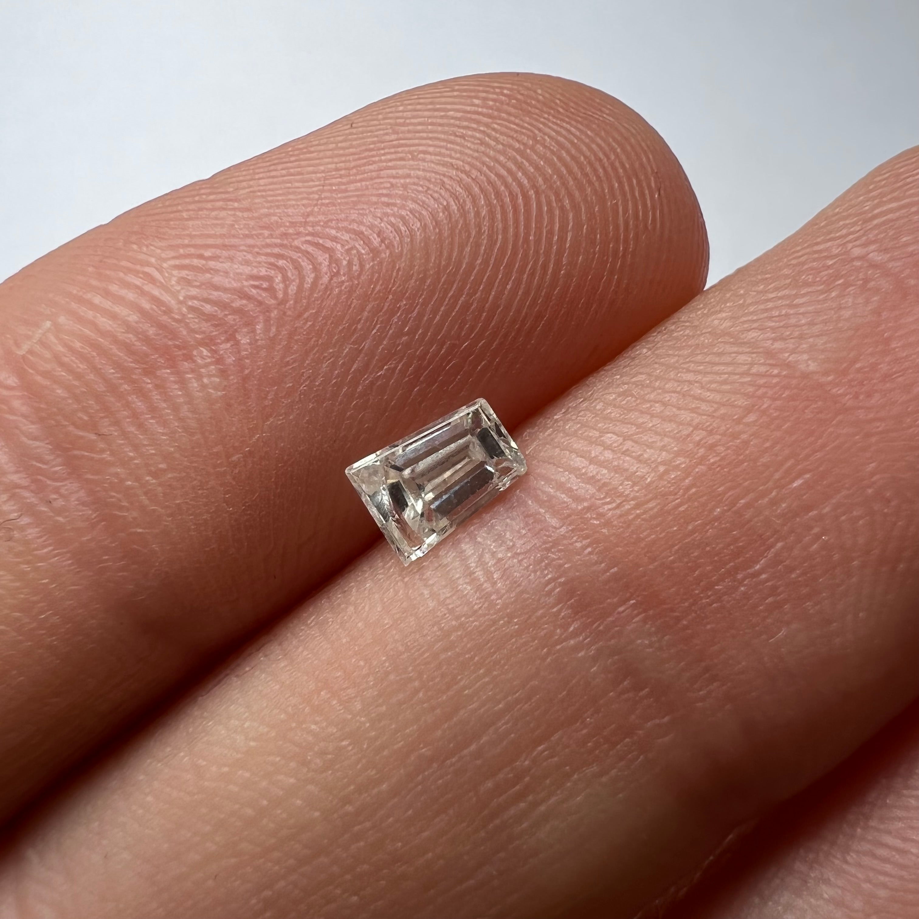 .41CT Tapered Baguette Cut Diamond I2 J 5.20x3.74x2.47mm Natural Earth mined